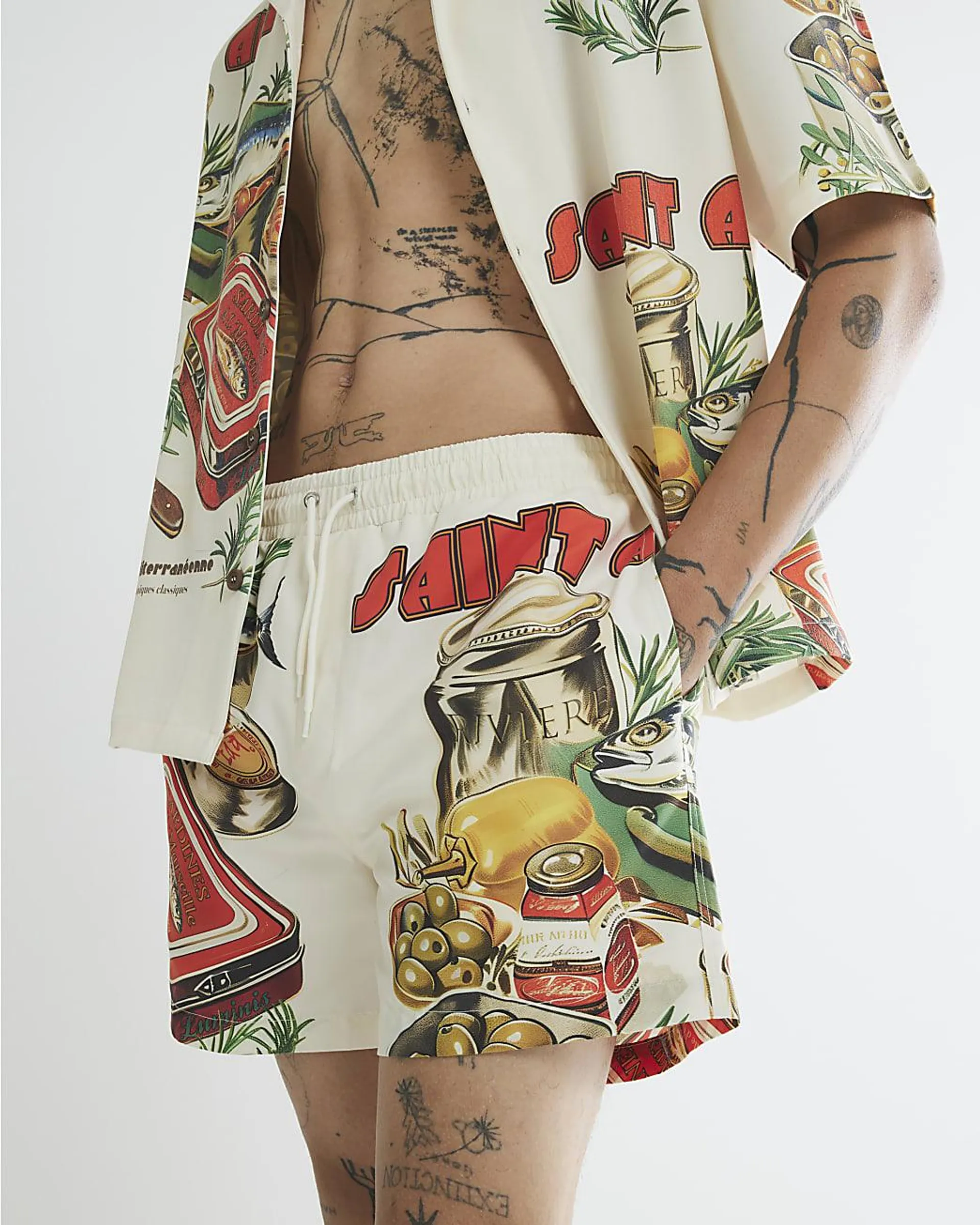 Multi Colour Sardines Swim Shorts