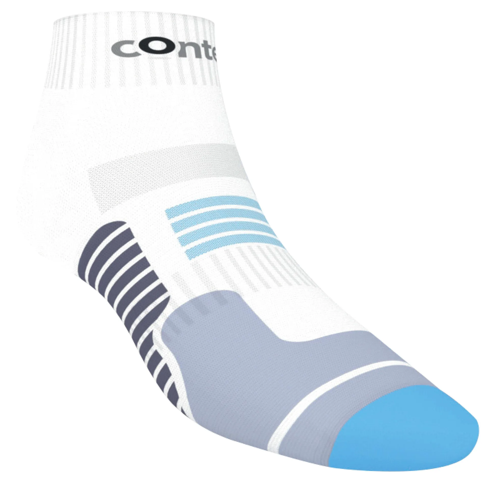Contest Running Socks - Adult - White/Blue