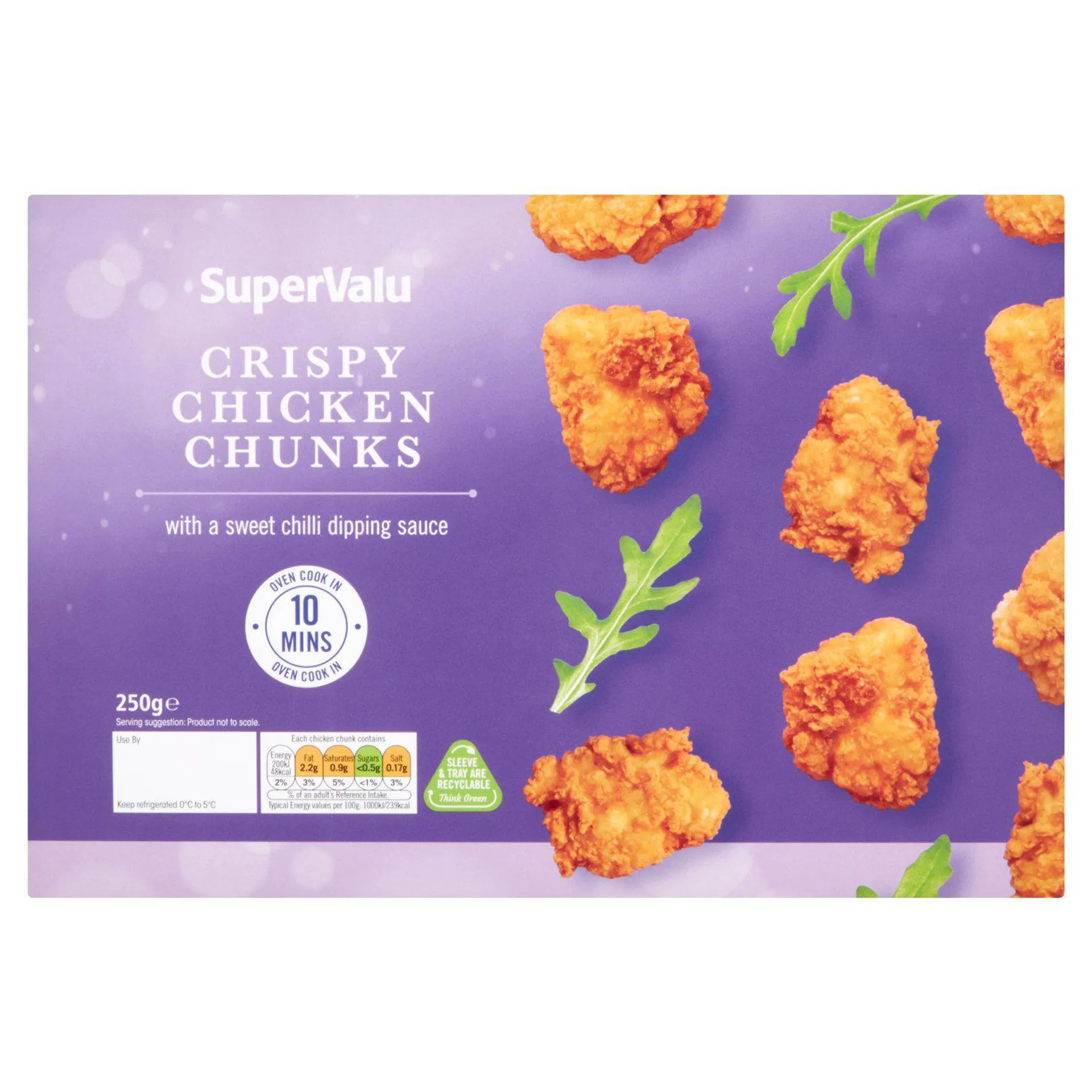 SuperValu Crispy Chicken Chunks with Sweet Chilli Dip (250 g)
