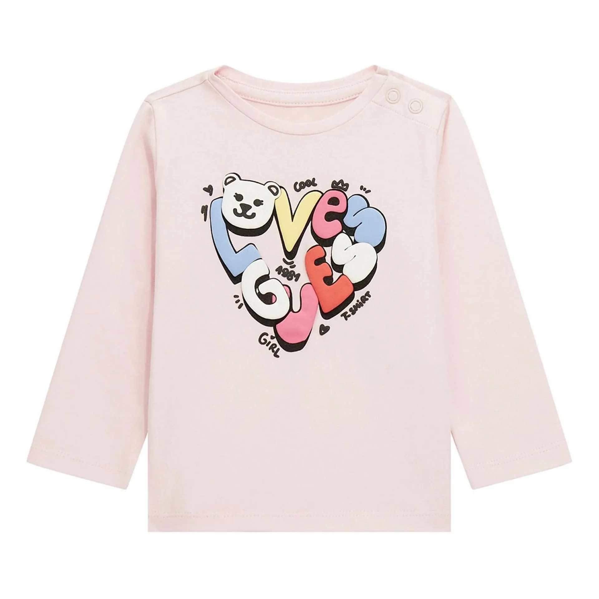 Printed Teddy Bear Logo Top