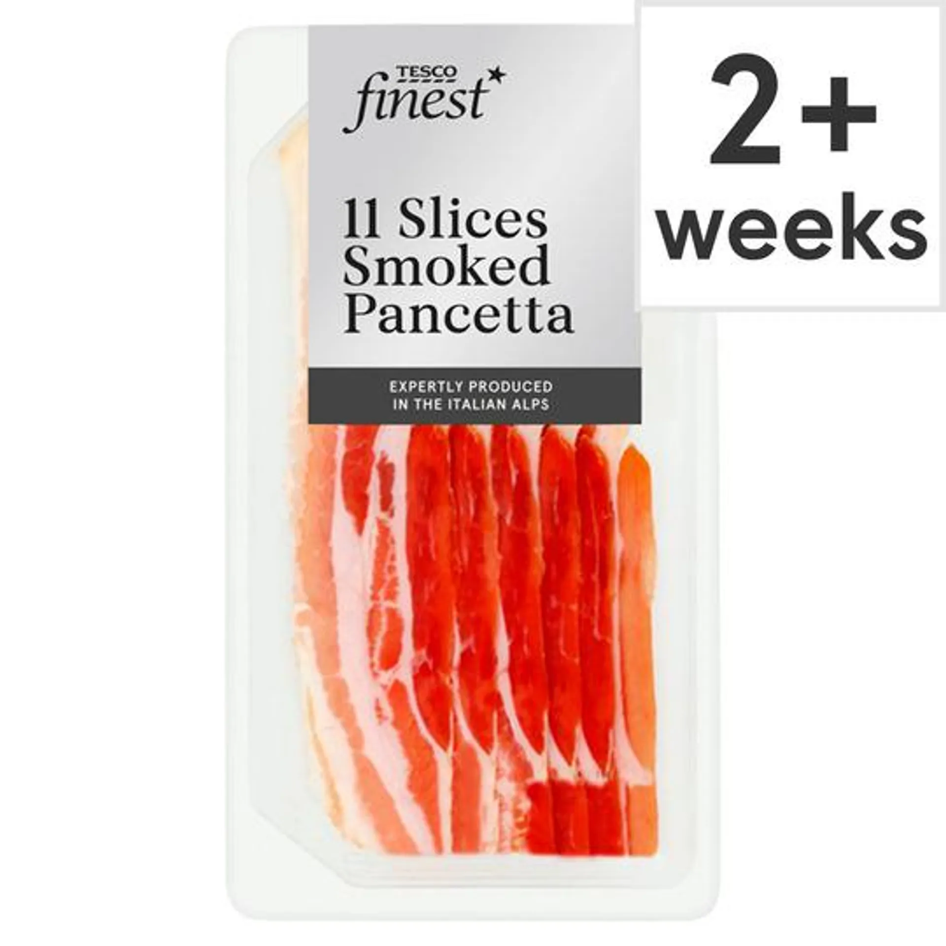 Tesco Finest Sliced Smoked Pancetta 110G