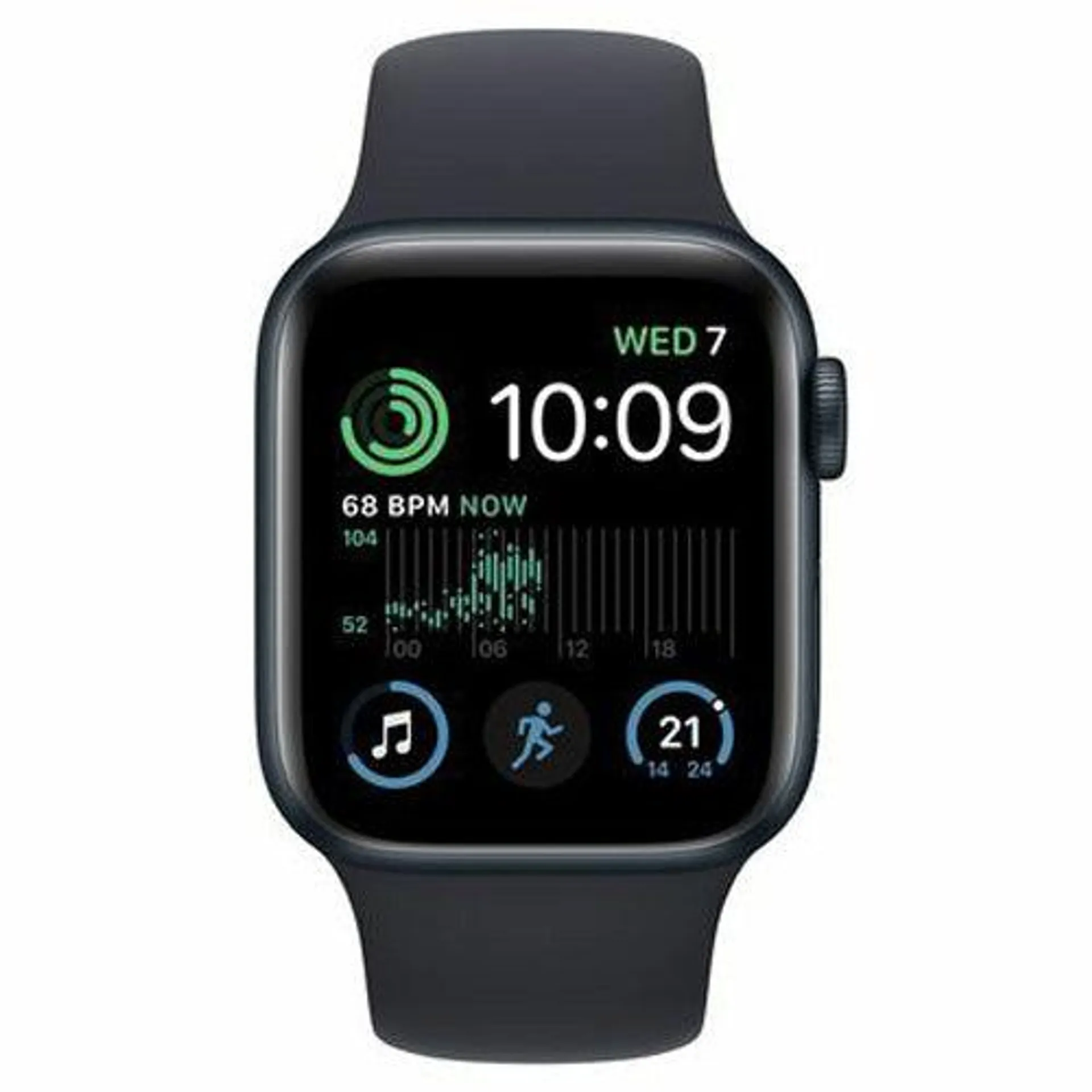 Apple Watch SE 40MM Aluminium Case with Midnight Sports Band - Midnight | MNJT3B/A