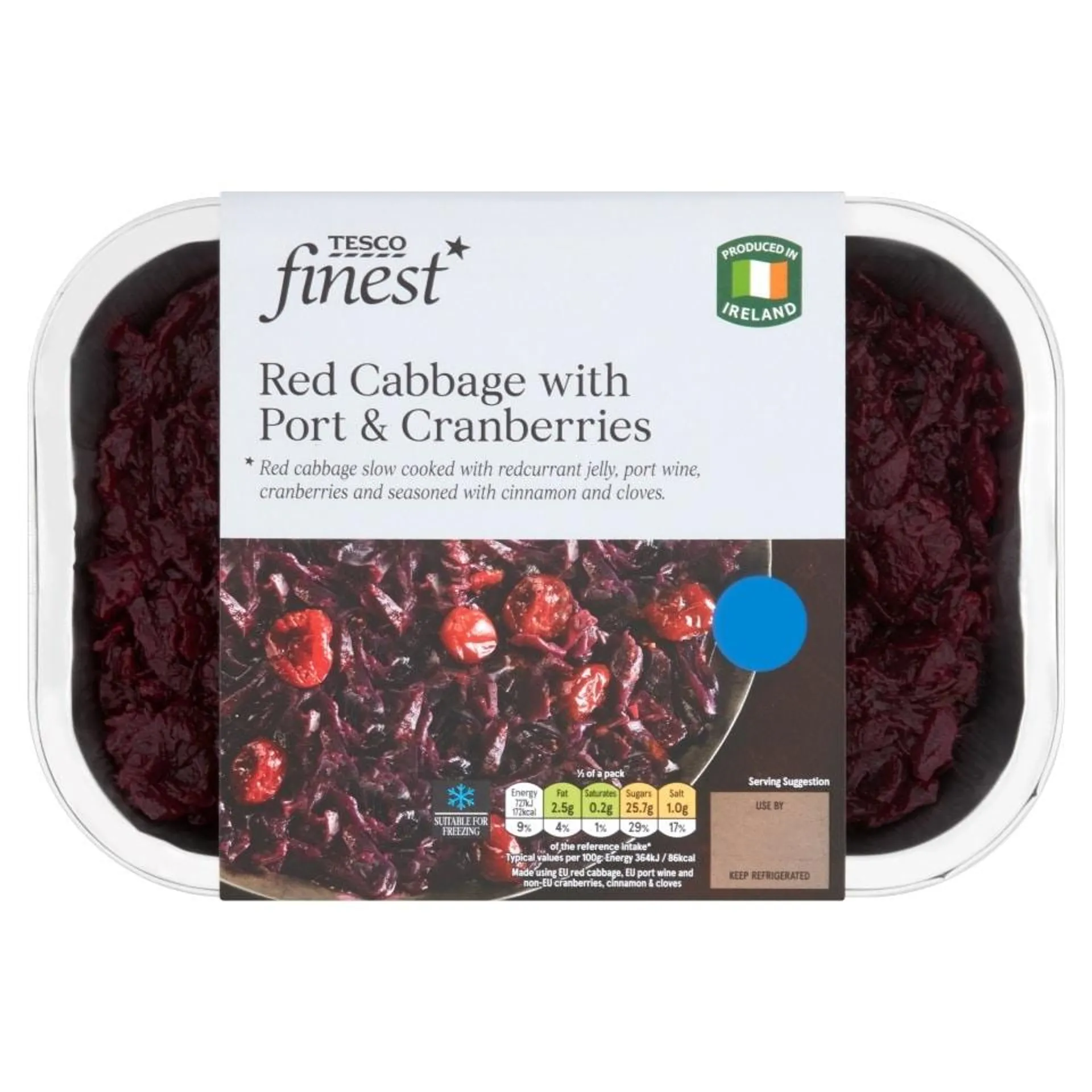 Tesco Finest Red Cabbage Port And Cranberries 400G