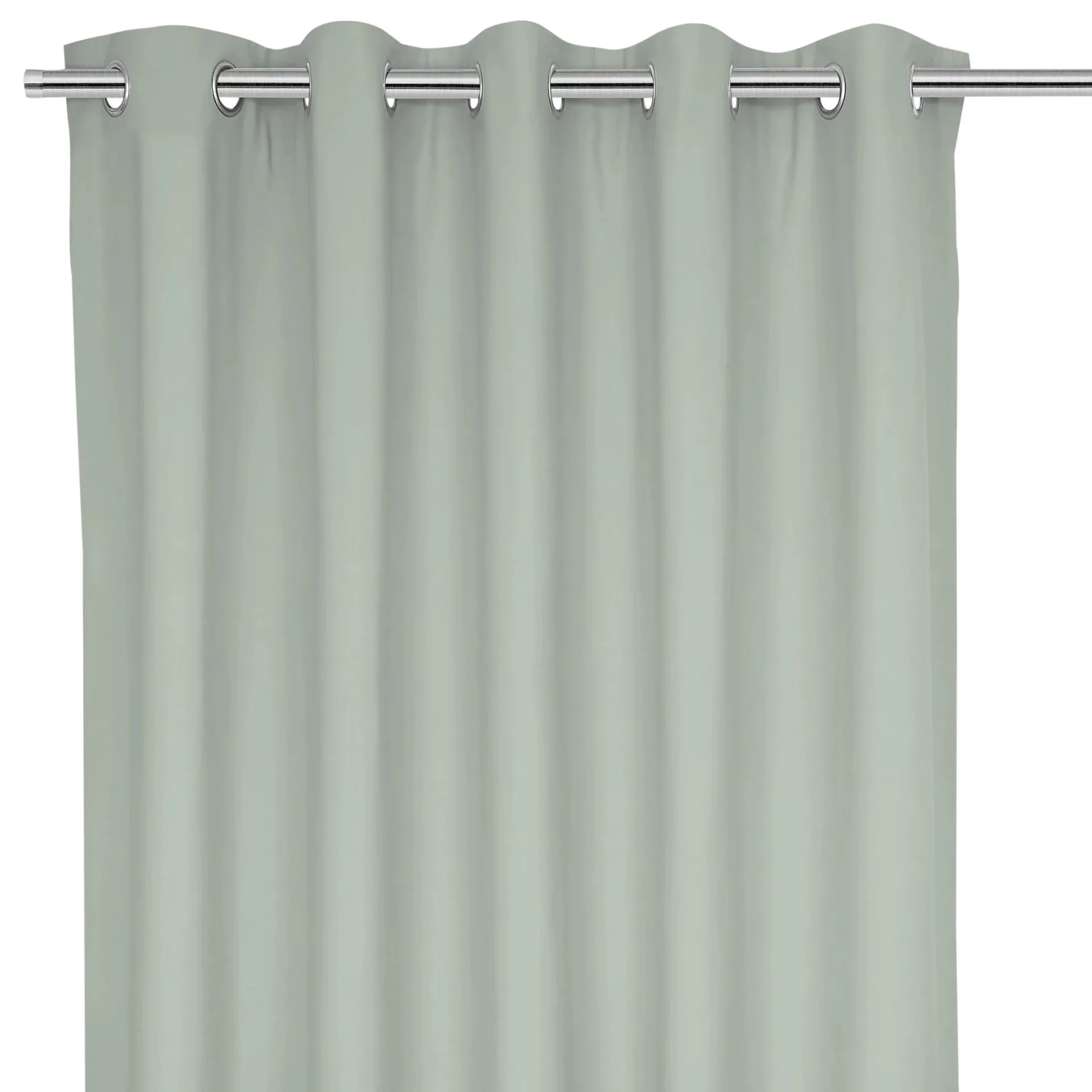 Hiva Light grey Solid dyed Lined Eyelet Curtain (W)228cm (L)228cm, Pair