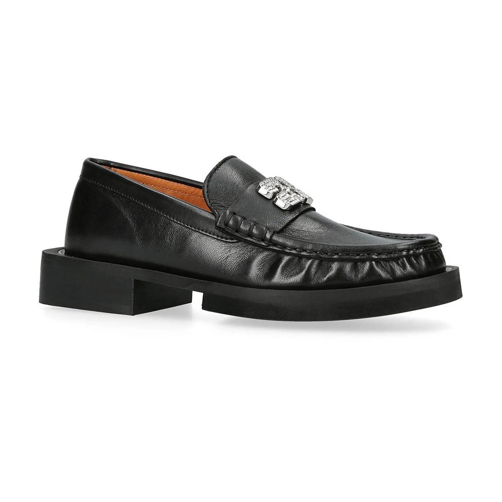 Rhinestone Logo Loafer