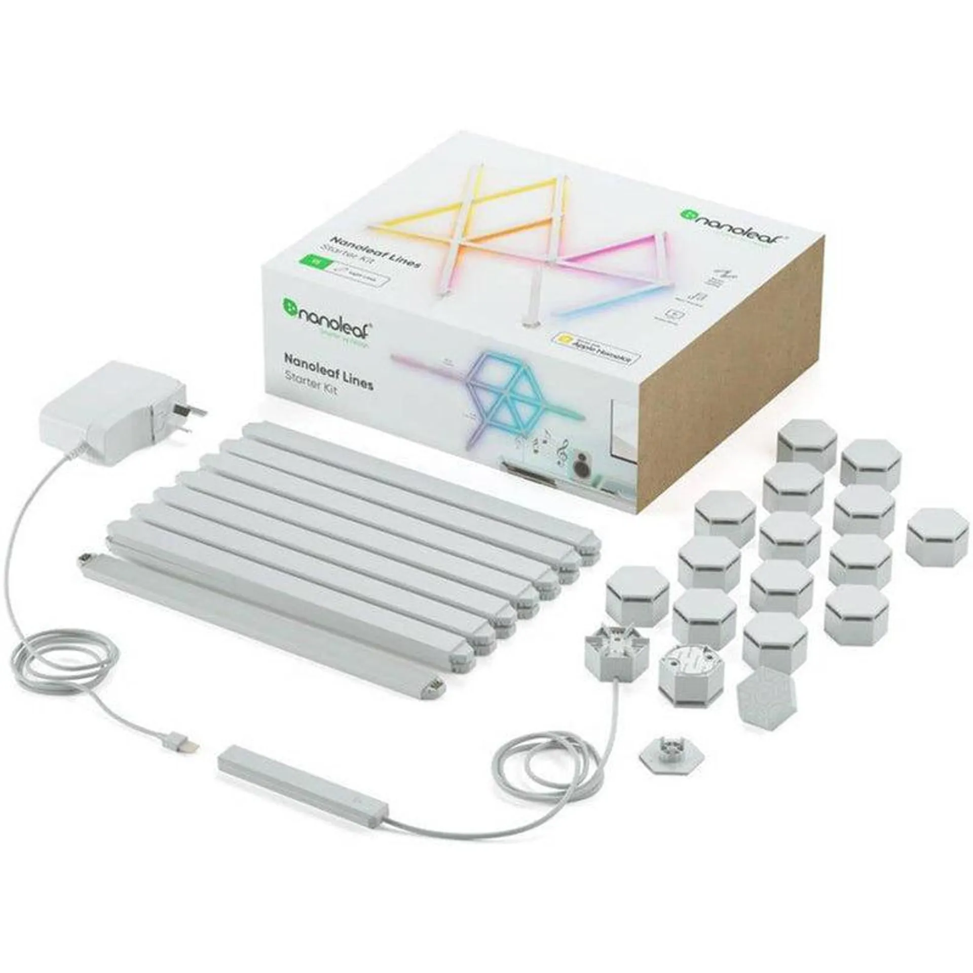Nanoleaf Lines Starter Kit Pack of 15 | NL59-K-6002LW-15PK-U