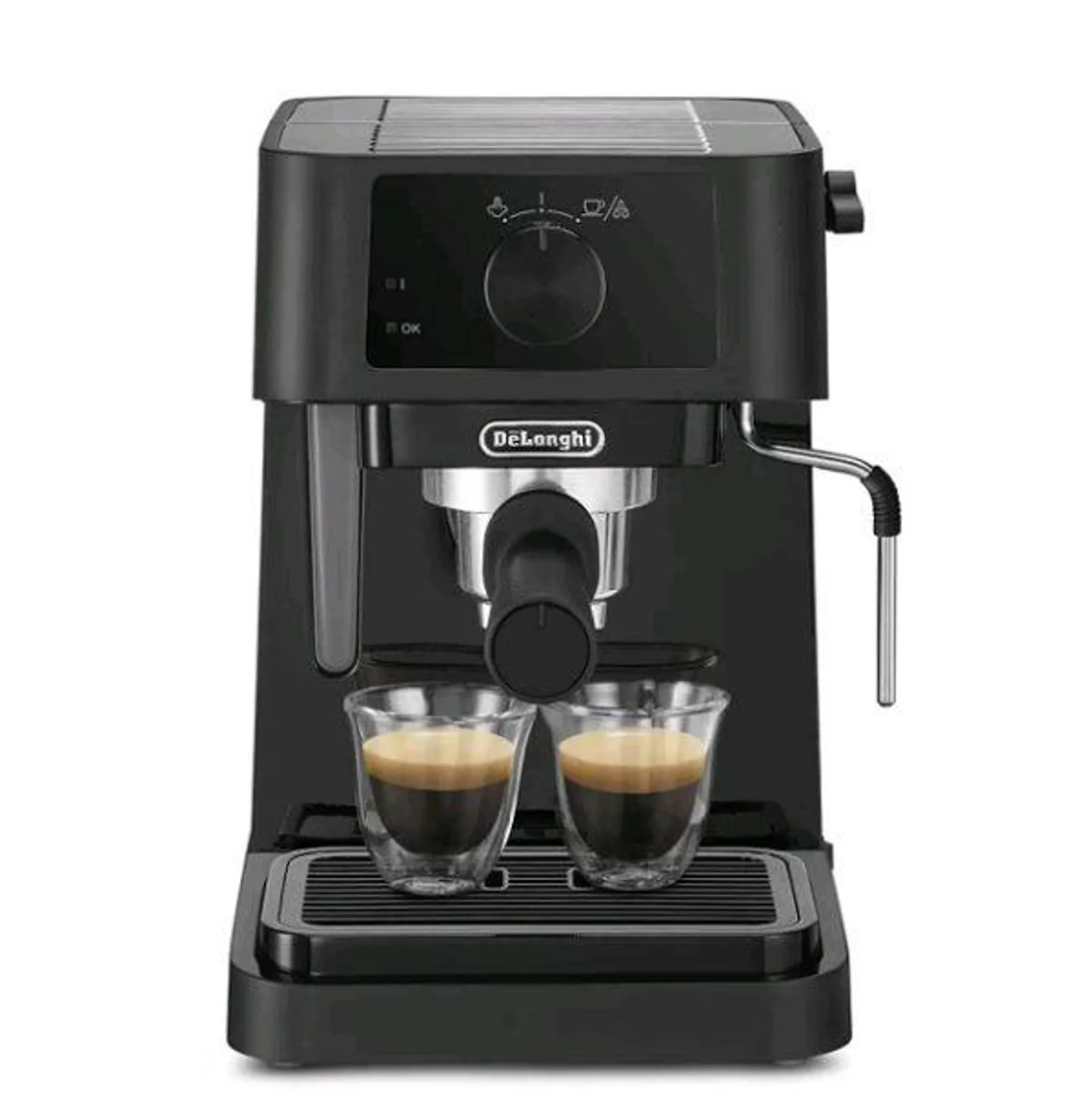DeLonghi Stilosa 1L Manual Pump Espresso Coffee Maker – Black | EC230.BK