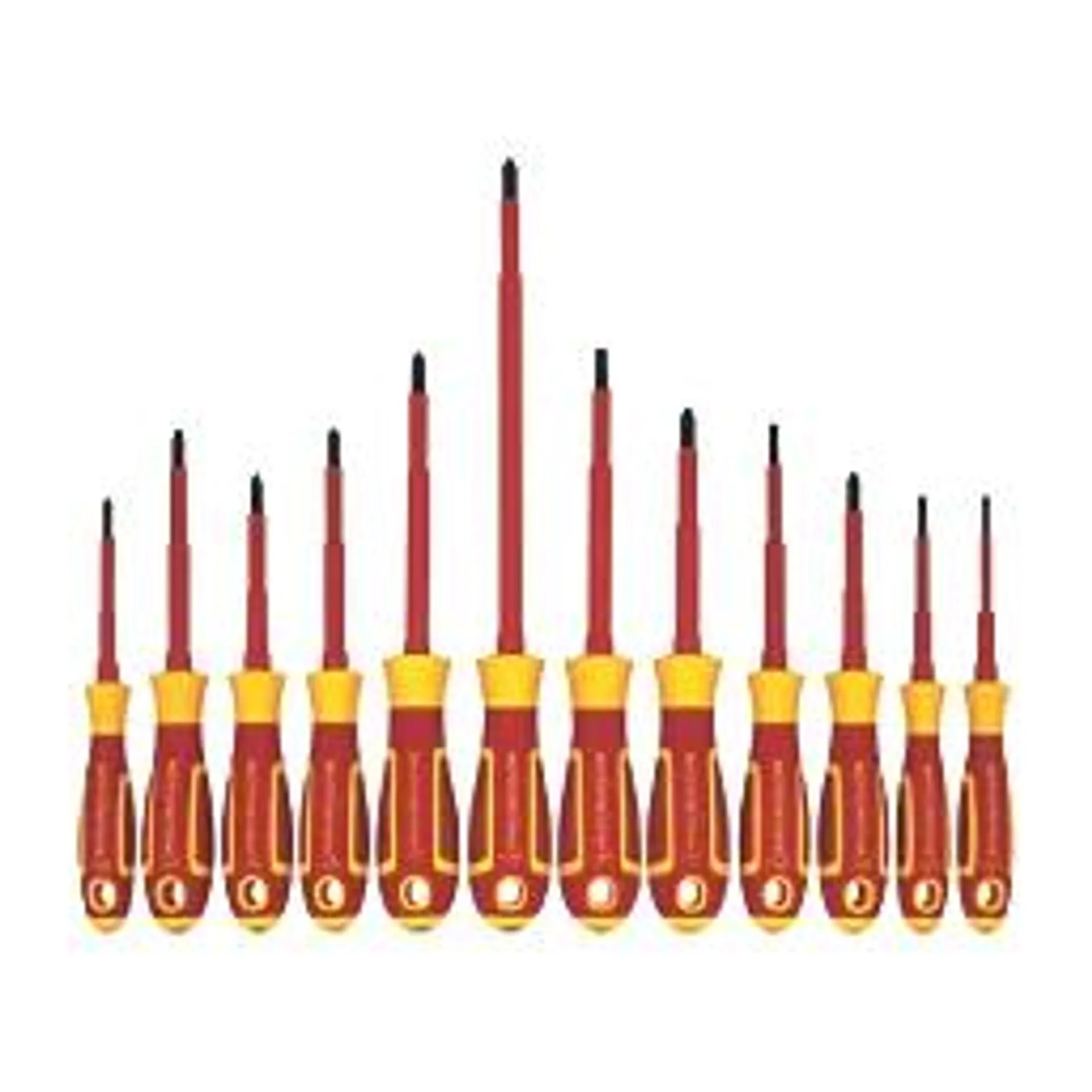 Magnusson Mixed VDE Screwdriver Set 12 Pcs