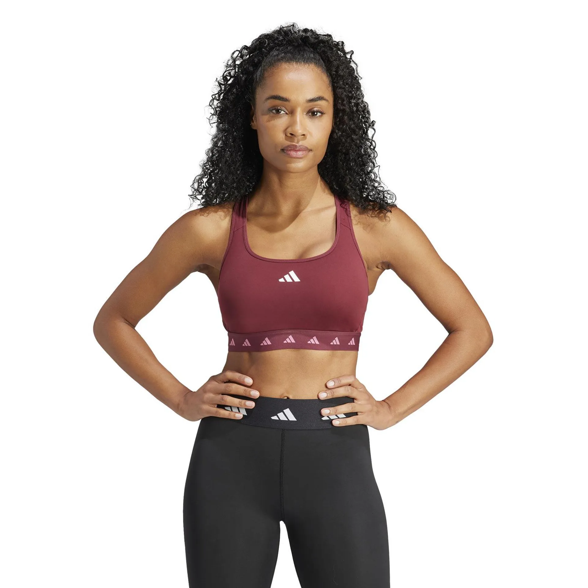 ADIDAS POWERREACT TRAINING MEDIUM-SUPPORT TECHFIT WOMENS SPORTS BRA