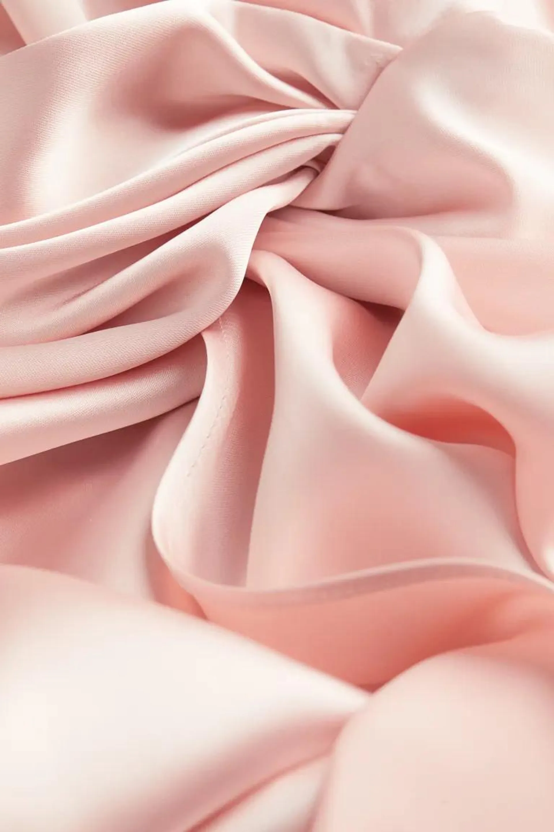 Draped satin dress