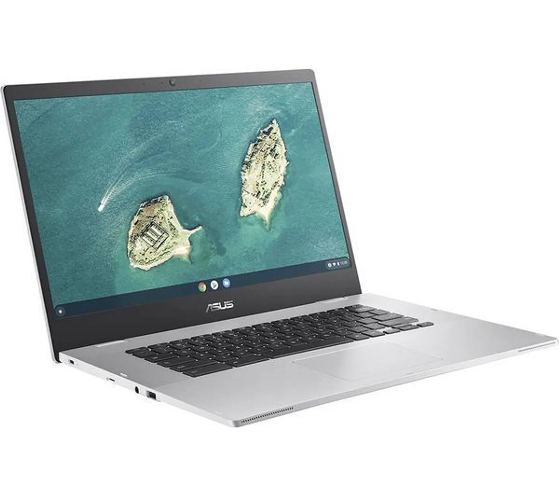 ASUS CX1 15.6" Chromebook - Intel® Celeron®, 128 GB eMMC, Silver