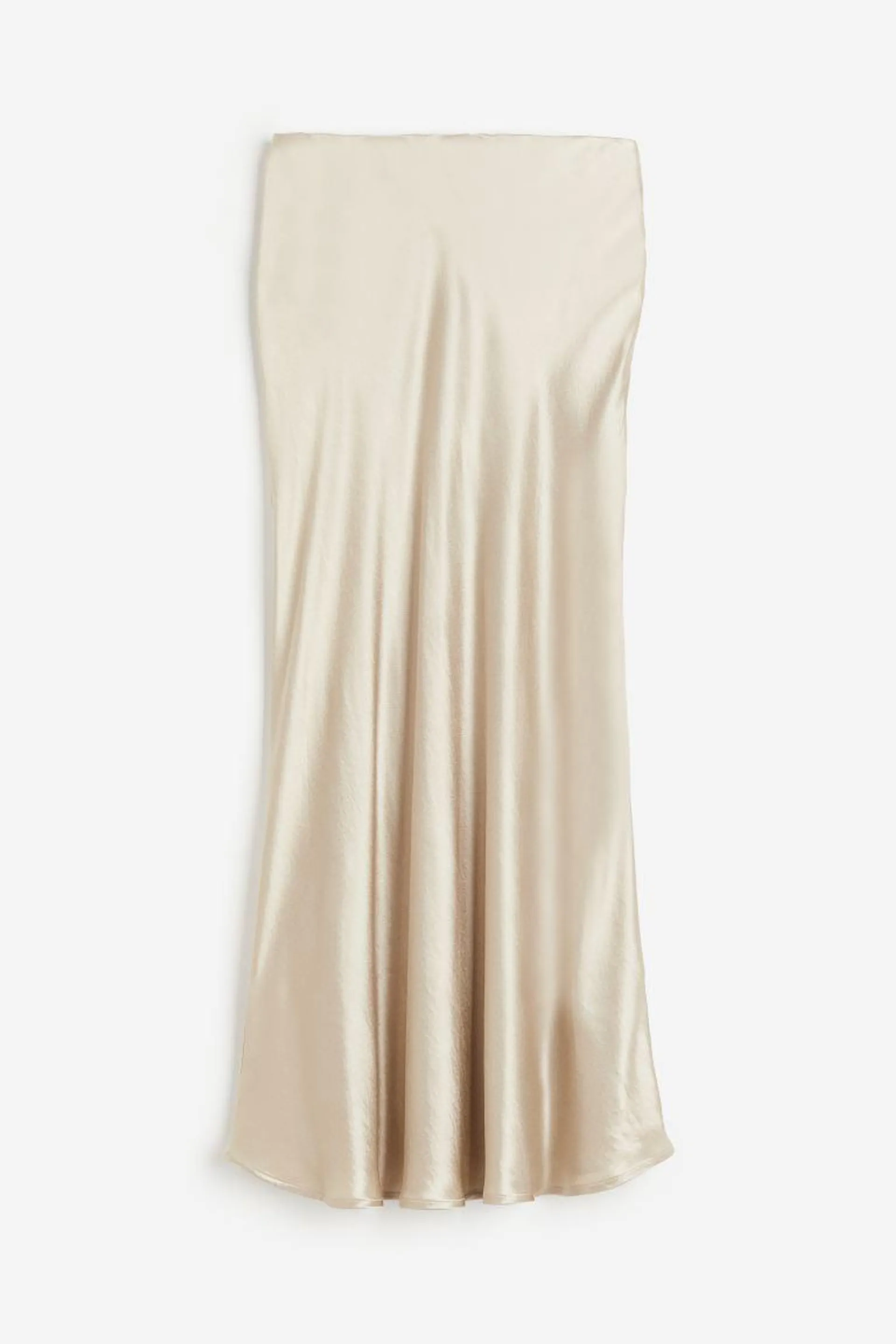 Satin maxi skirt