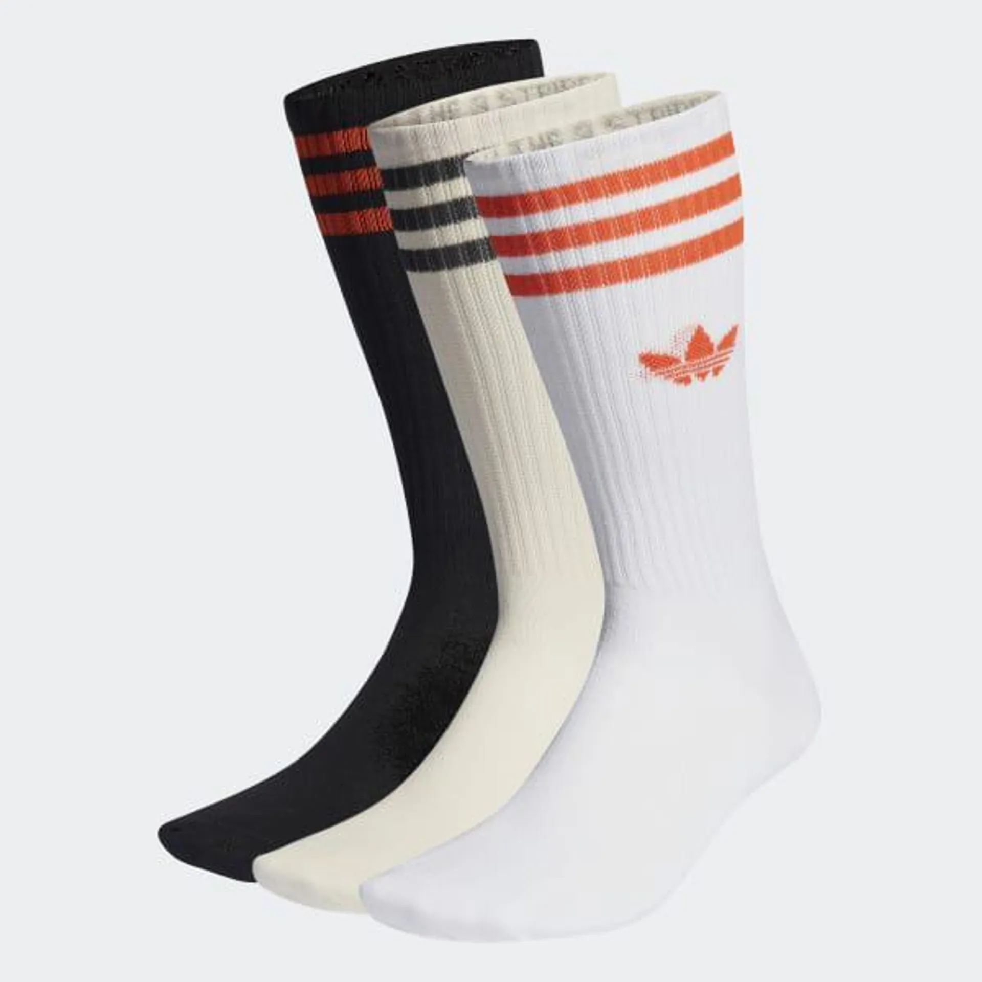 Solid Crew Socks 3 Pairs