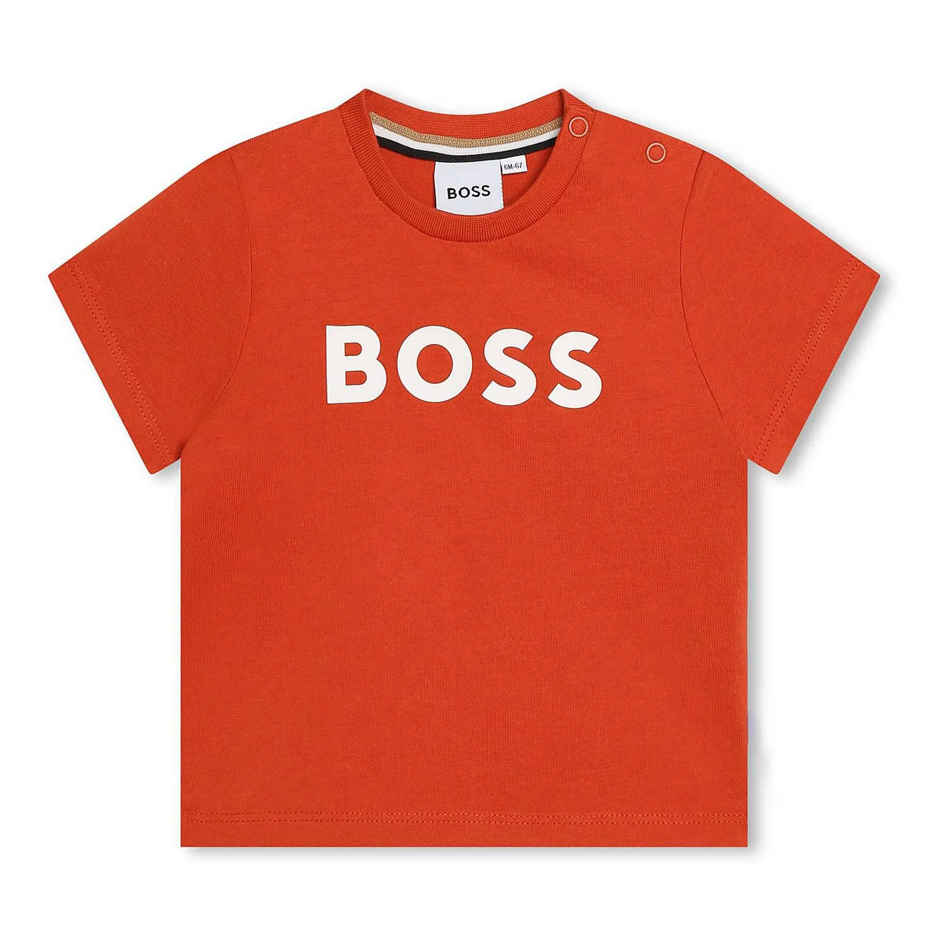 Logo Print Round Neck T Shirt