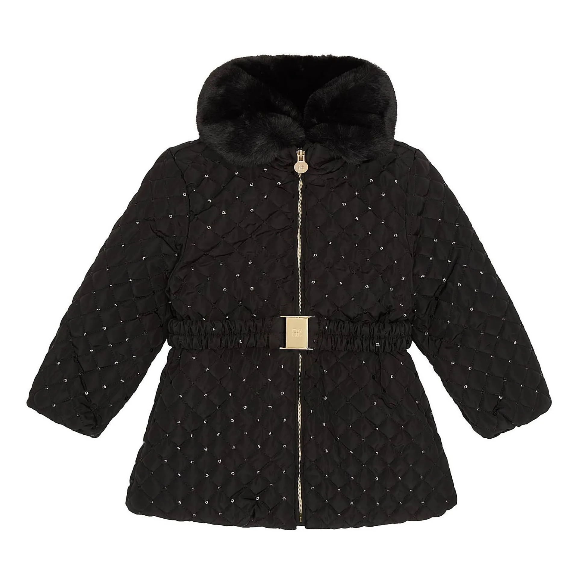 Sequin-Embellished Puffer Jacket