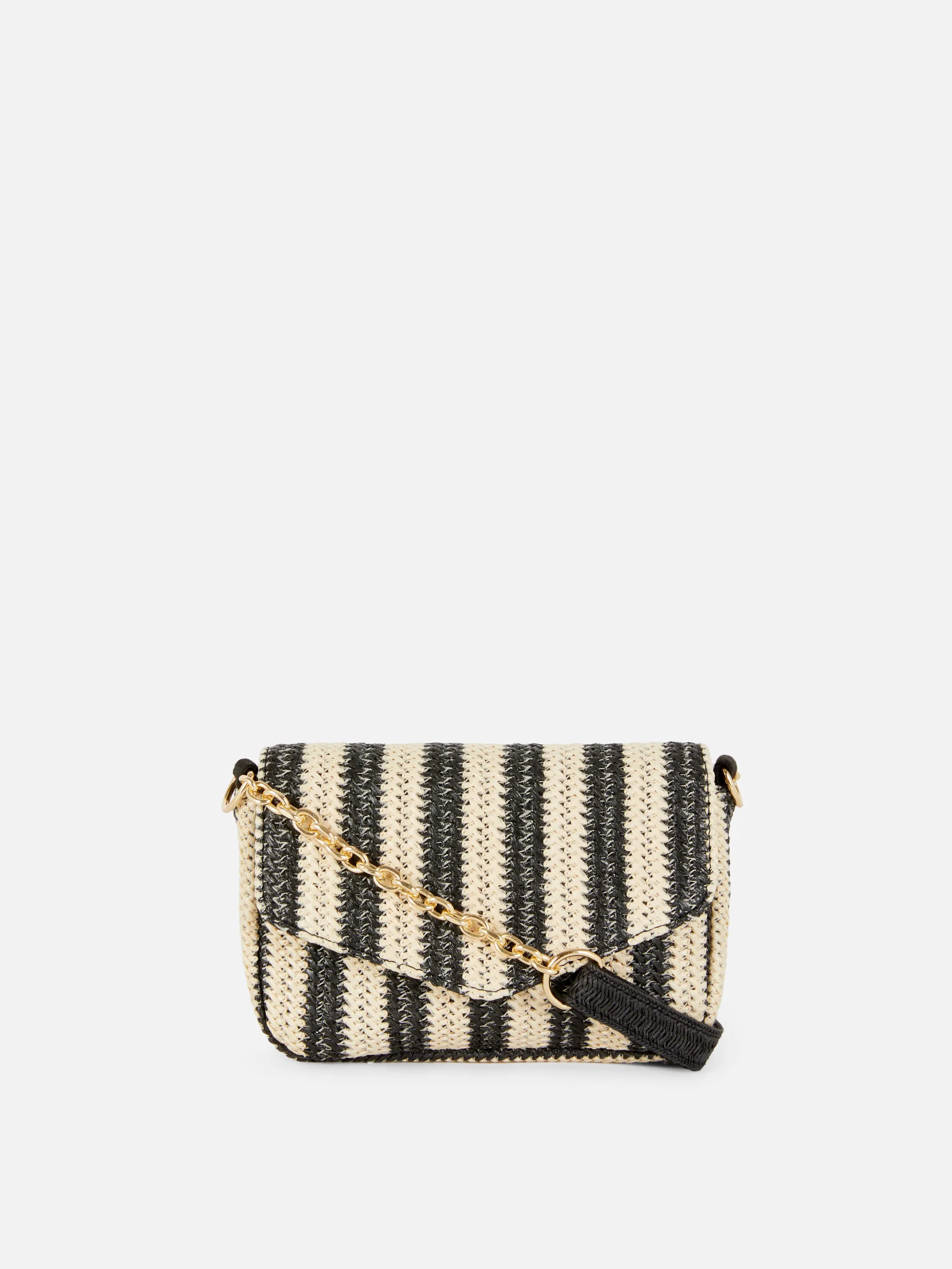 Straw Mini Crossbody Bag