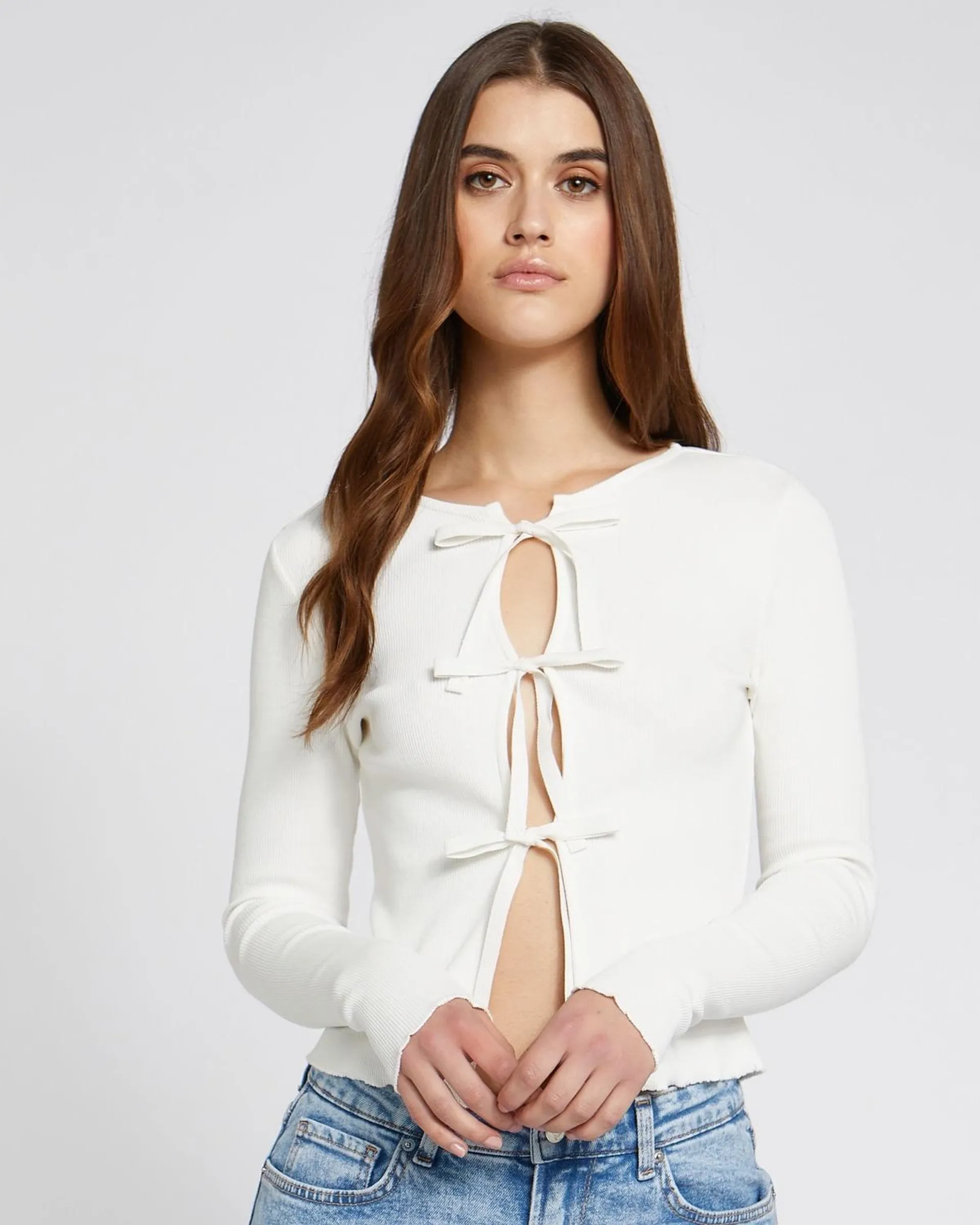 Savida Sienna Rib Tie Top