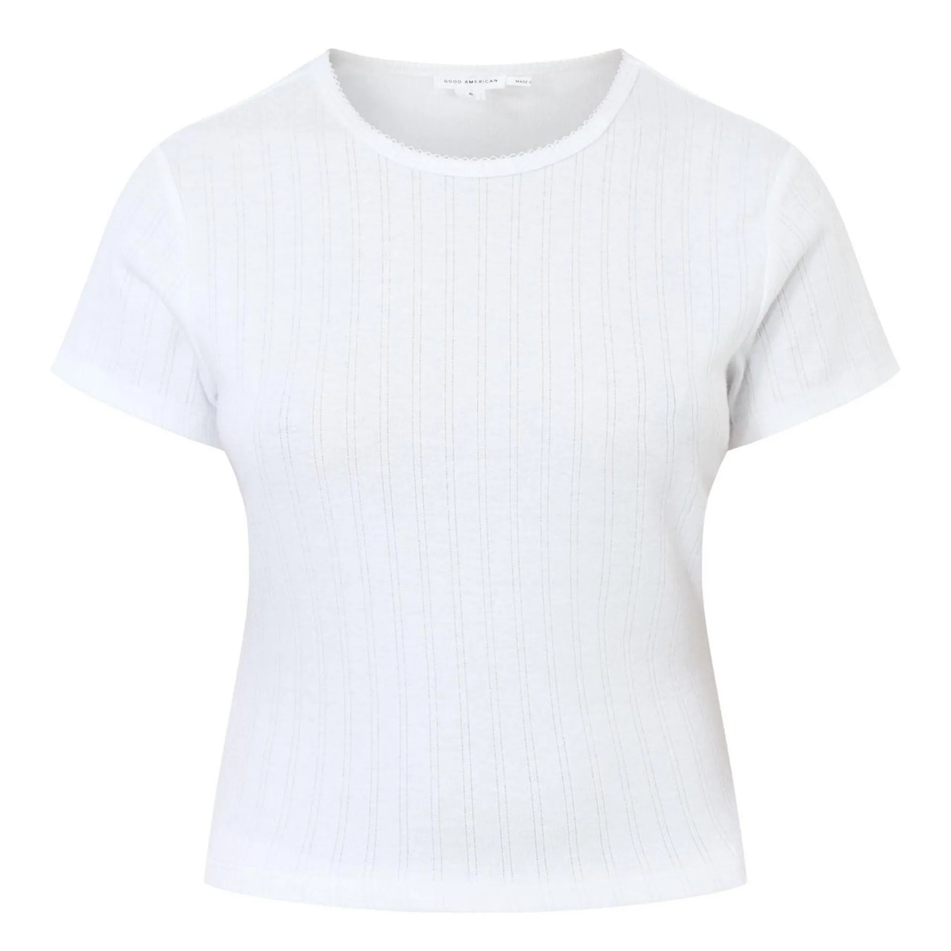 New in GOOD AMERICAN Pointelle T-Shirt €69.00