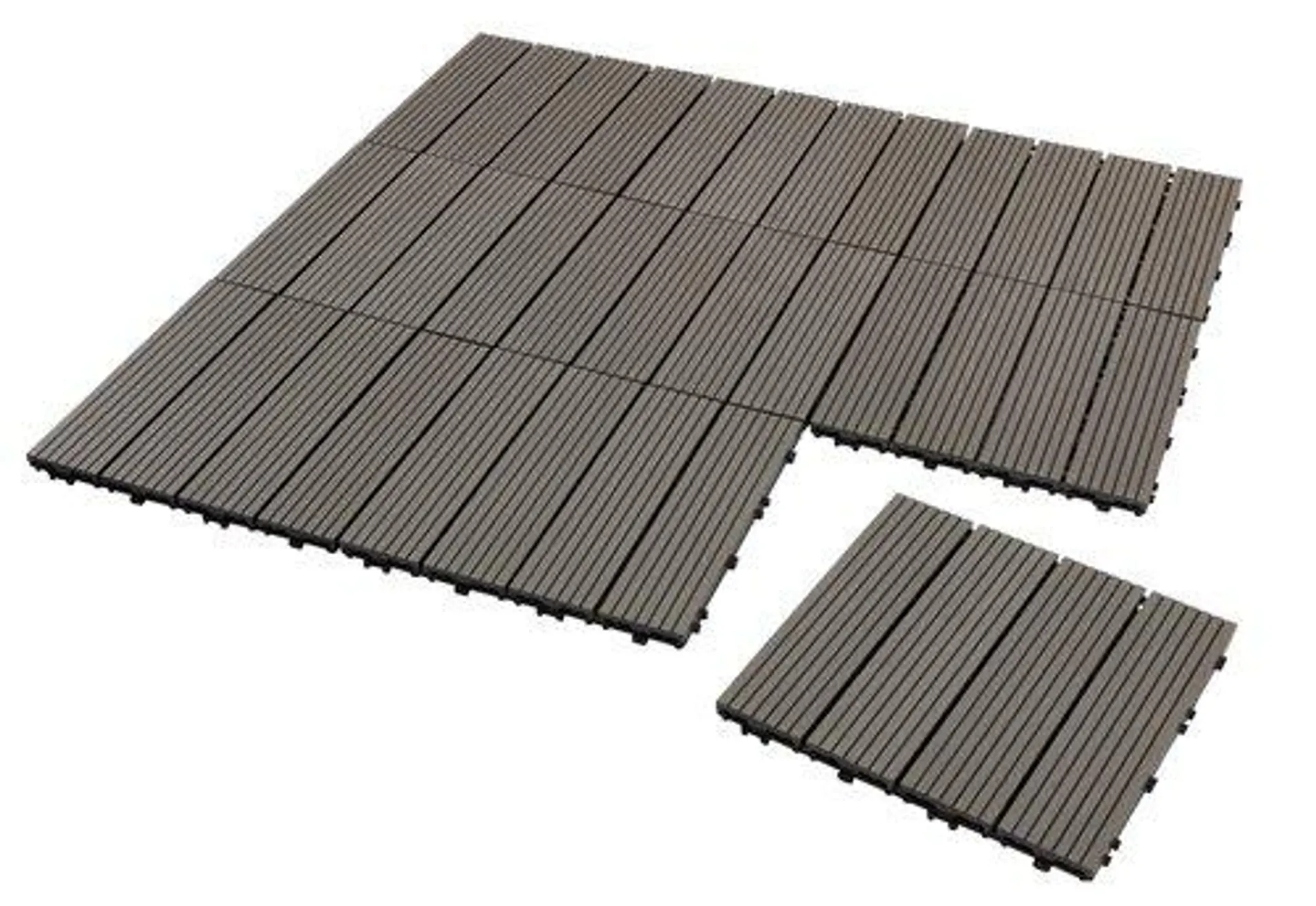 Deck tile BRUDEAND W30xL30 artwood pack of 9