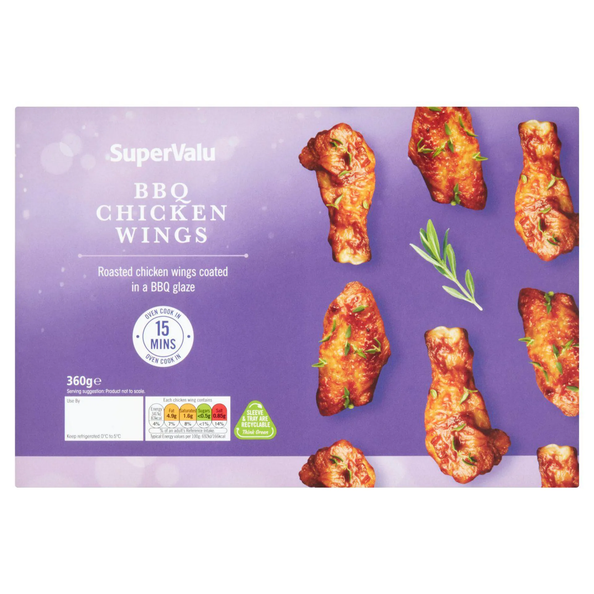 SuperValu BBQ Chicken Wings (360 g)
