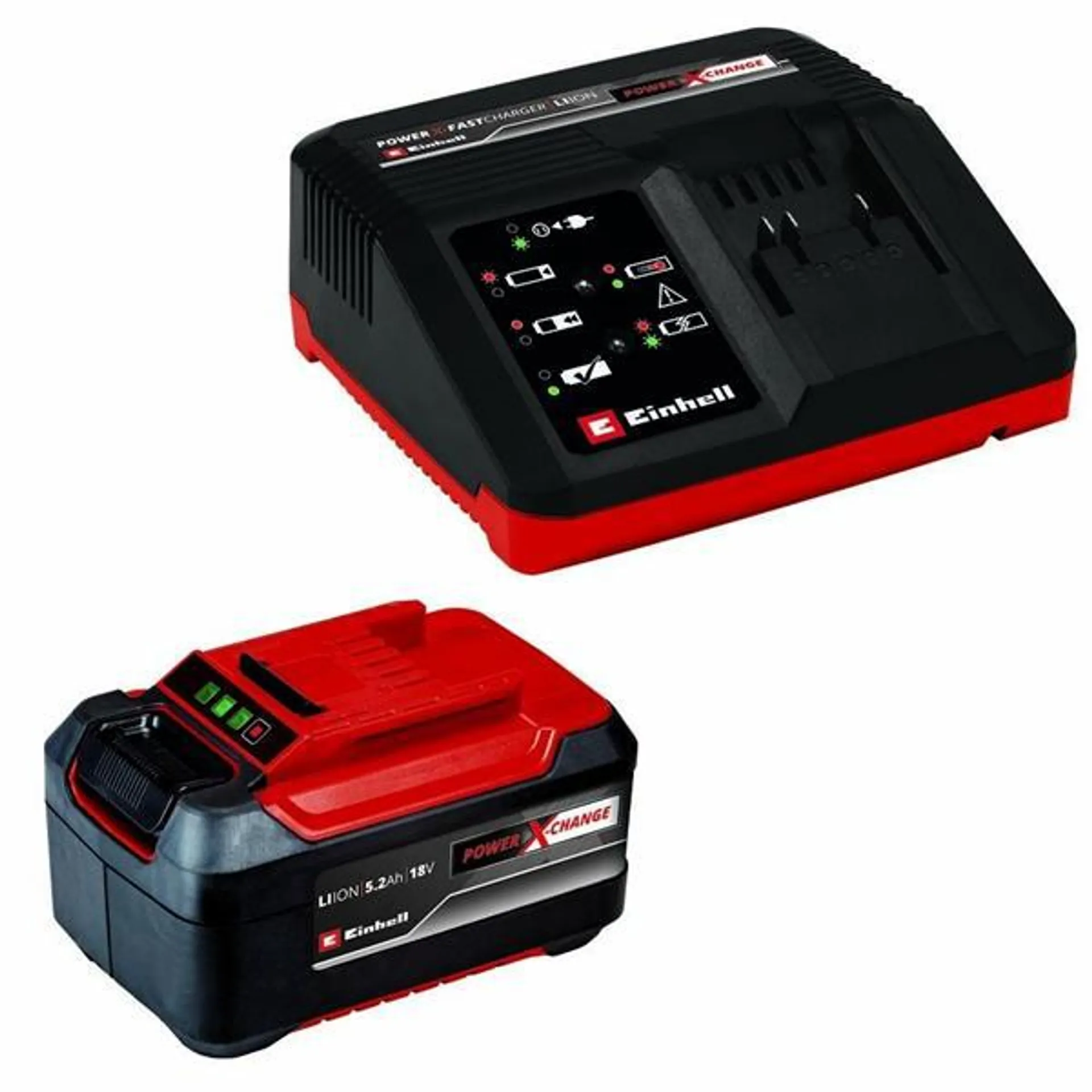 Power X-Change Battery & Charger Kit 18V 5.2Ah & 4.0Ah