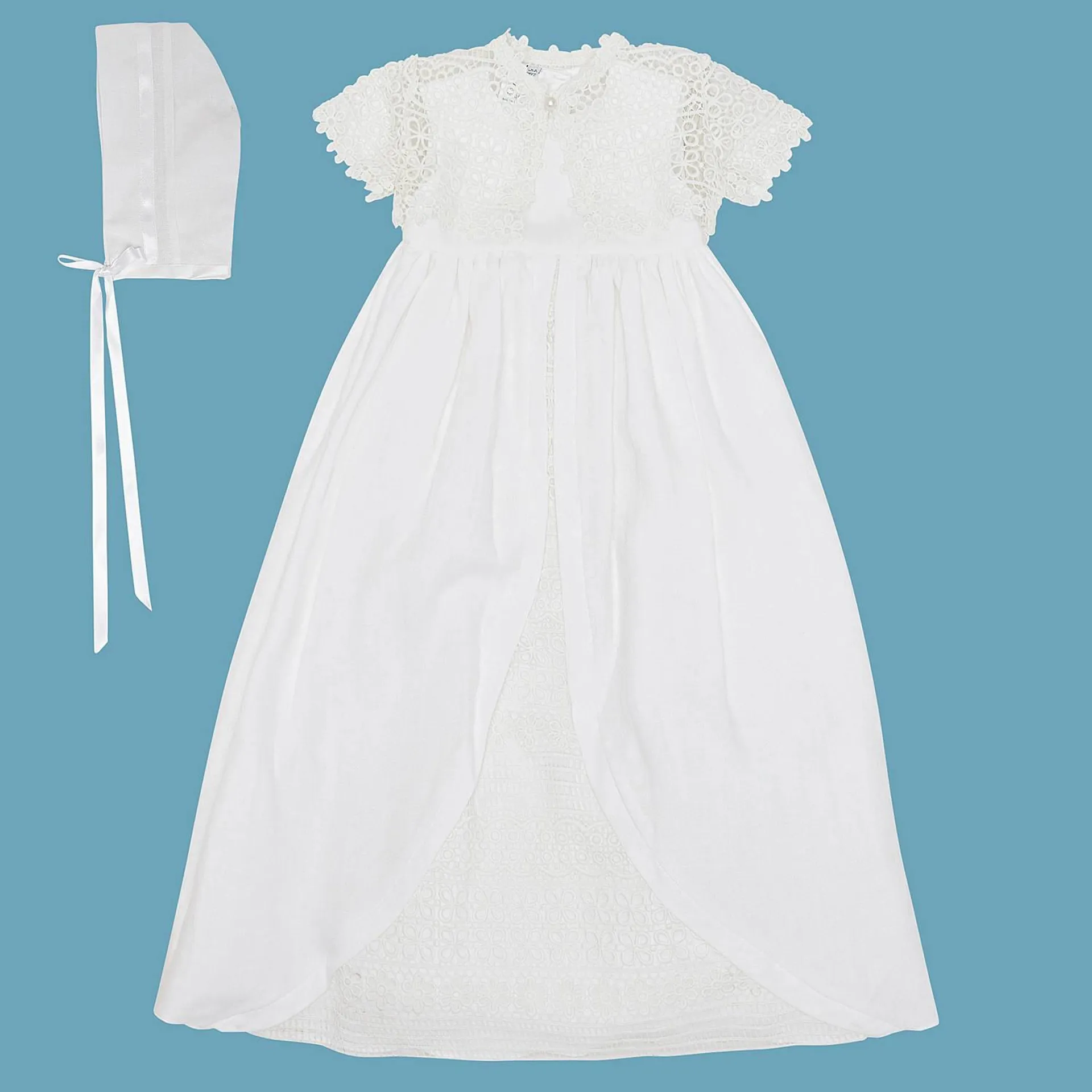 Christening Gown And Bonnet