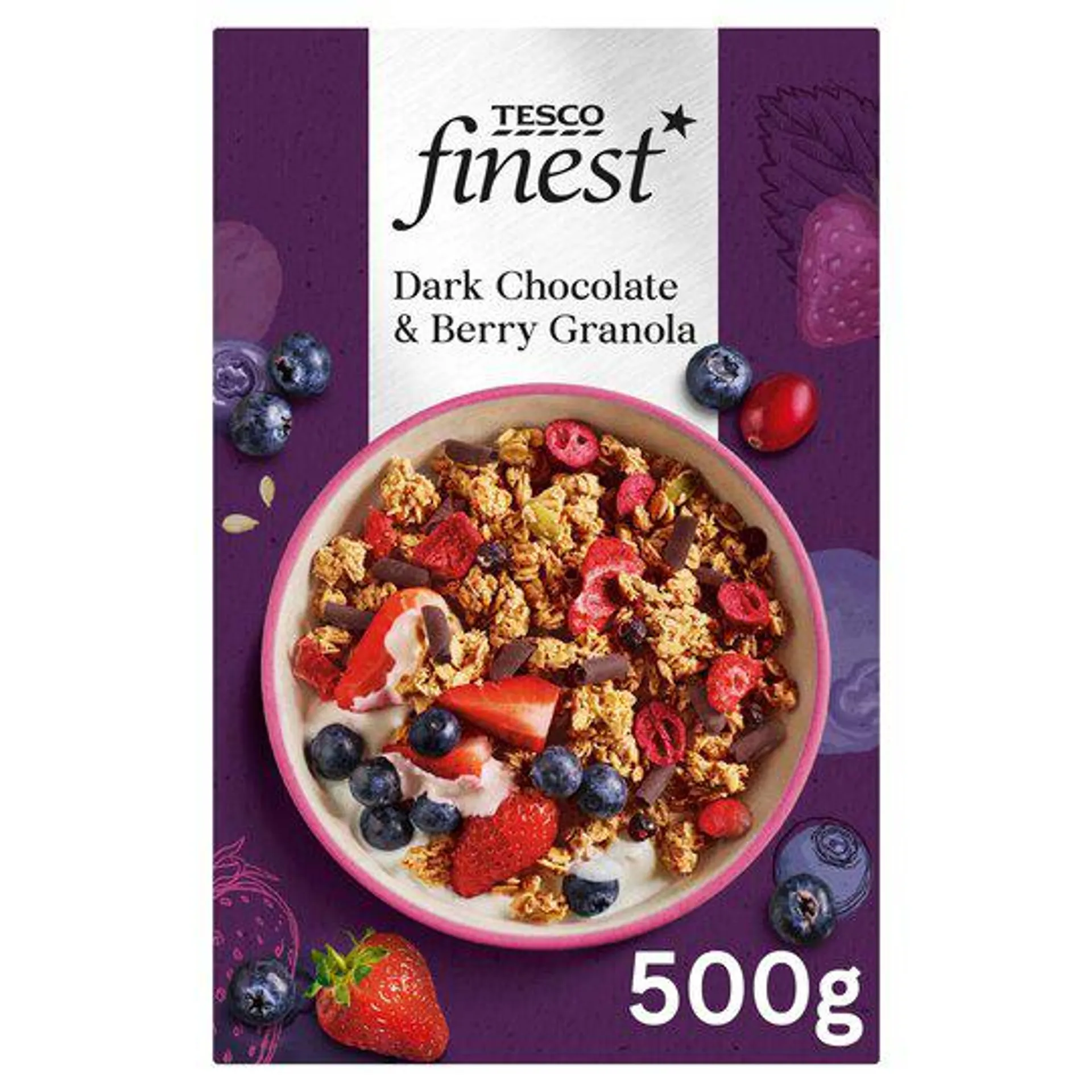 Tesco Finest Chocolate & Berry Granola 500G