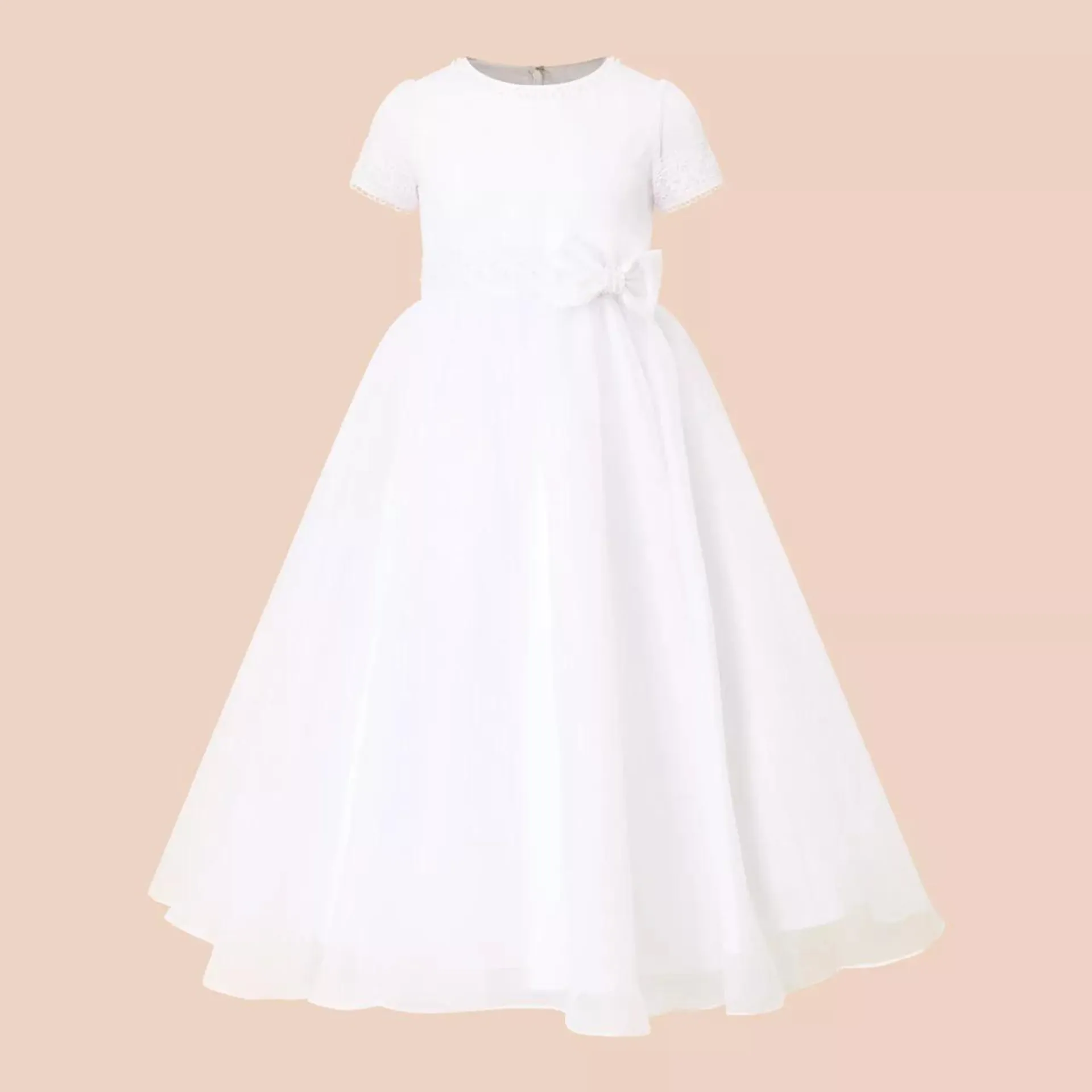SARAH LOUISE AVAILABLE IN STORE Bow Lace Embellished Communion Dress €220.00 €165.00