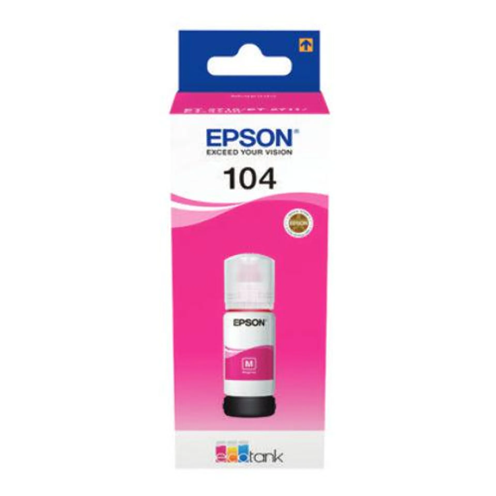 Epson EcoTank 104 65ml Original Ink Tank - Magenta | SEPS1433