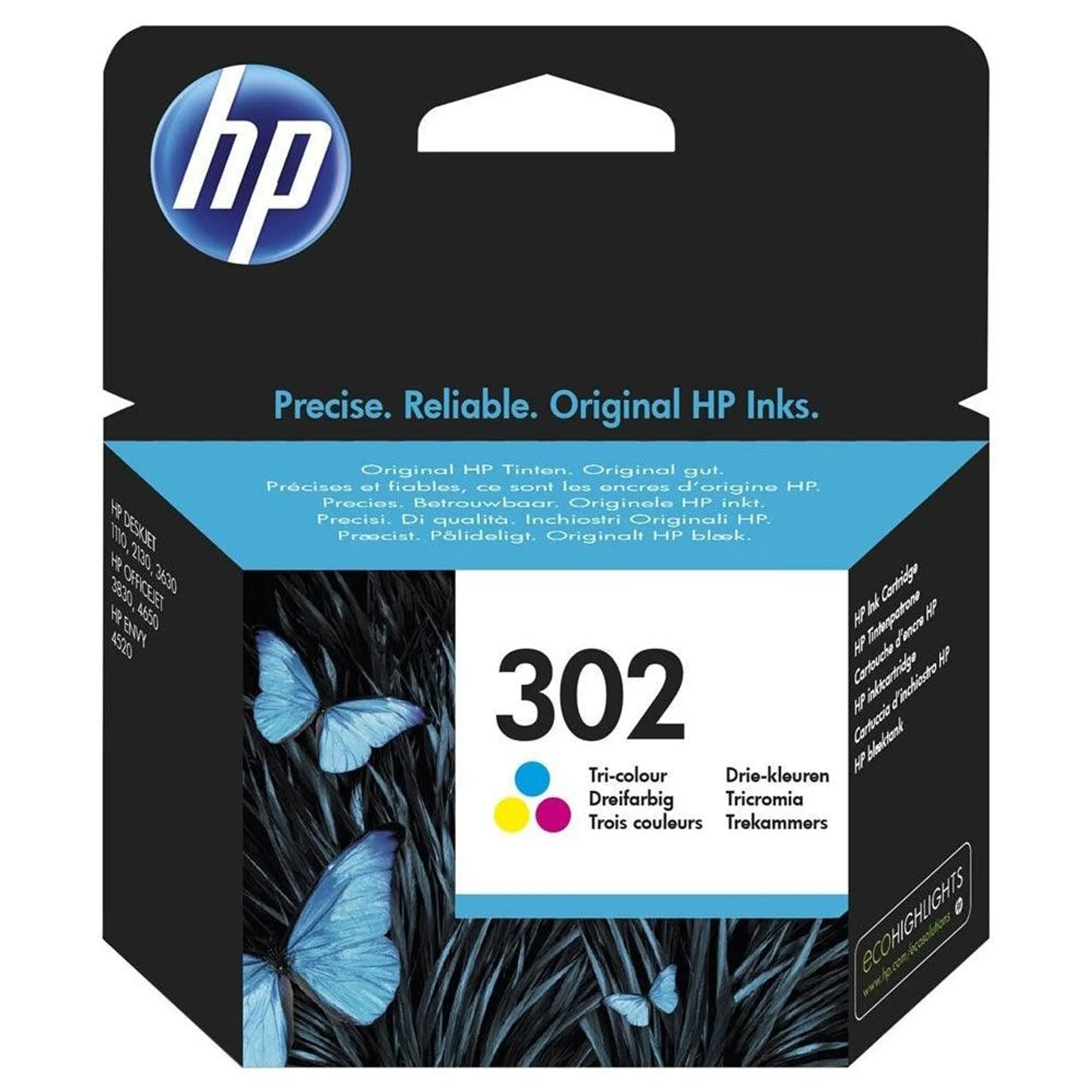 HP 302 Tri-Colour Original Ink Cartridge | SHPP1789