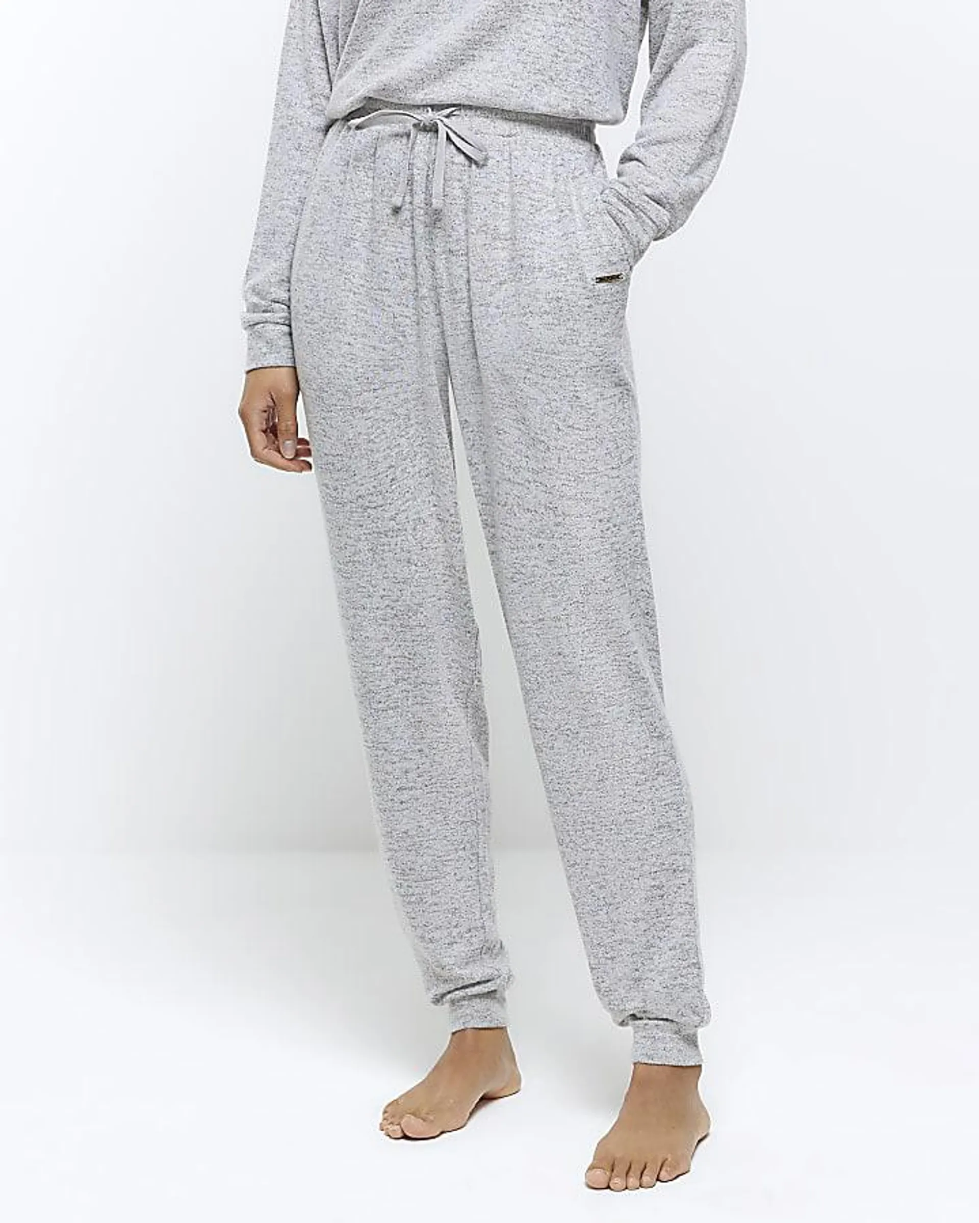 Grey cuffed lounge joggers