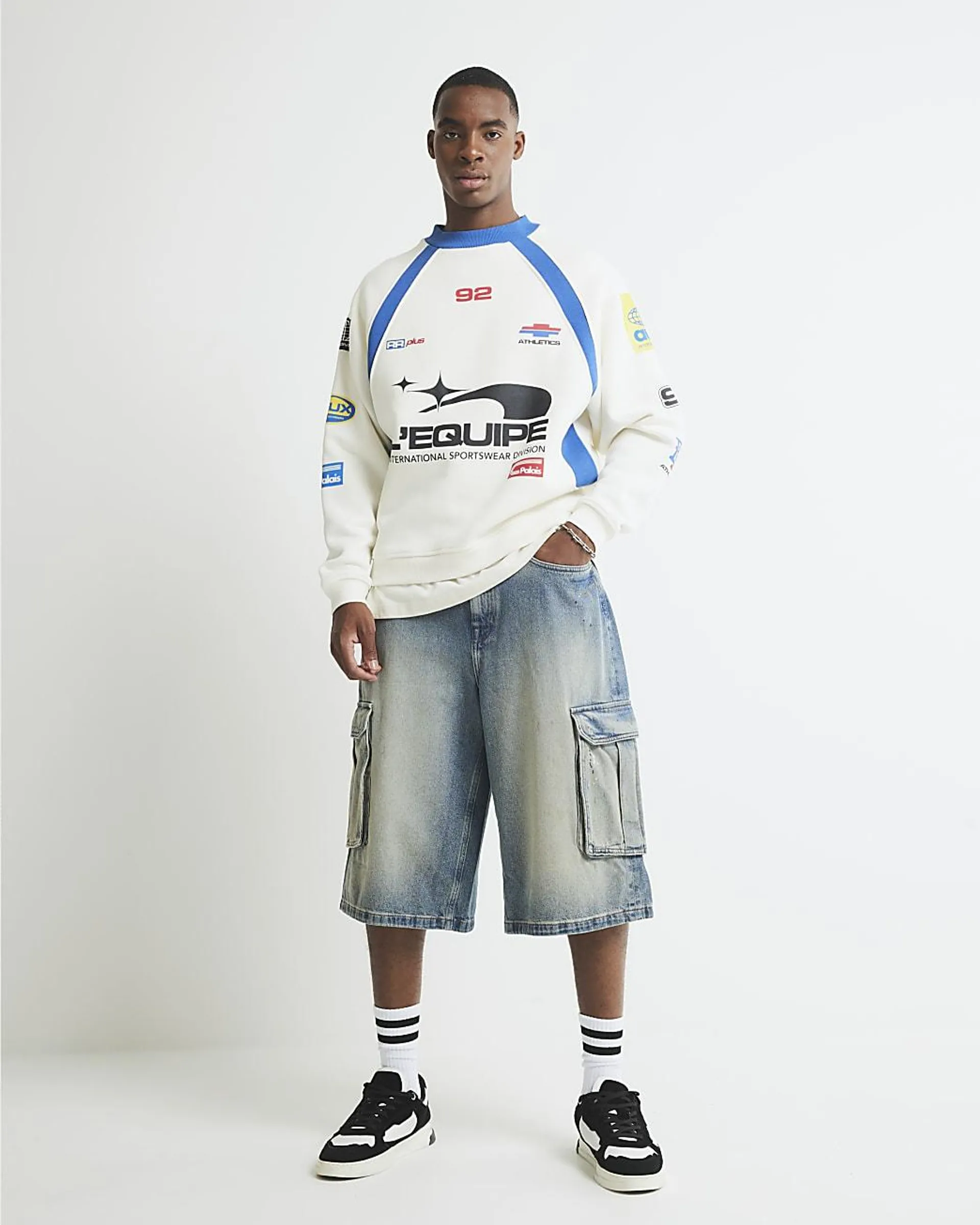 Blue Denim Cargo Jort
