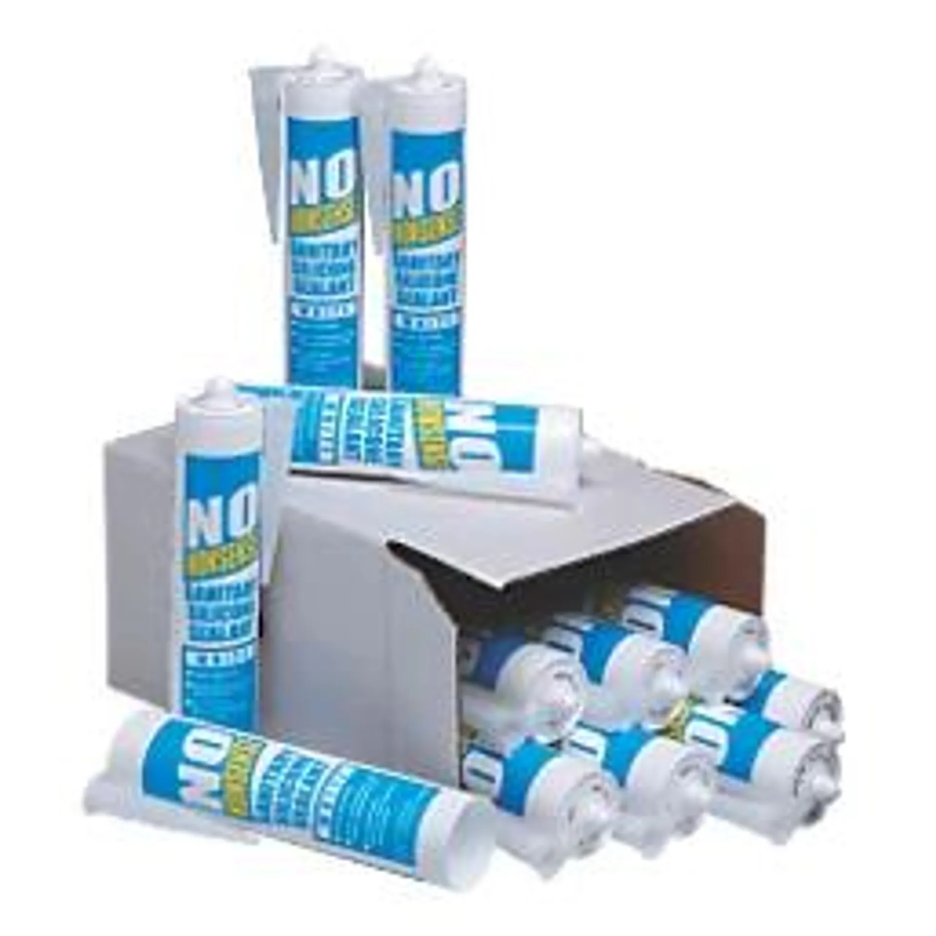 No Nonsense Sanitary Silicone White 310ml 12 Pack