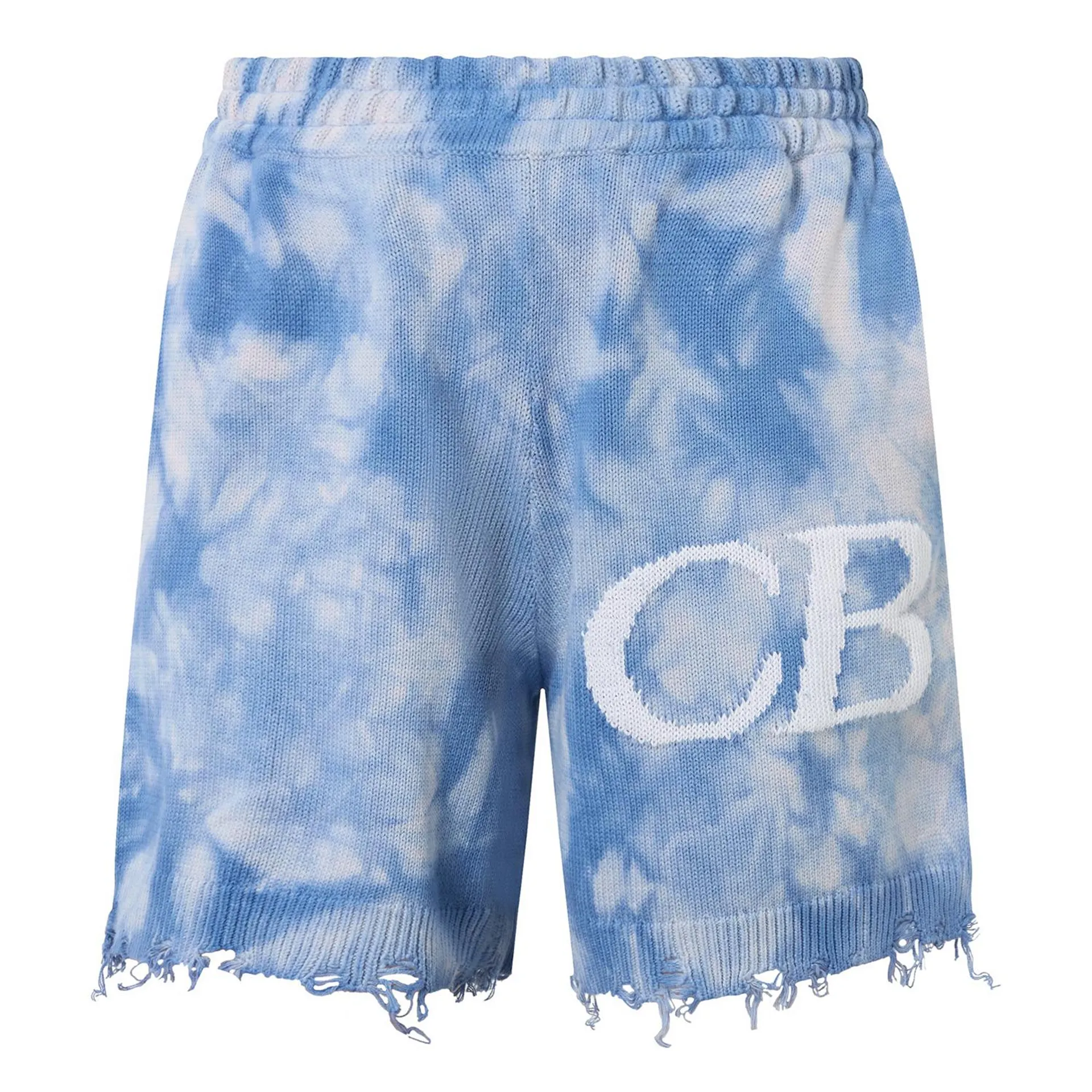 Distressed Tie-Dye Shorts