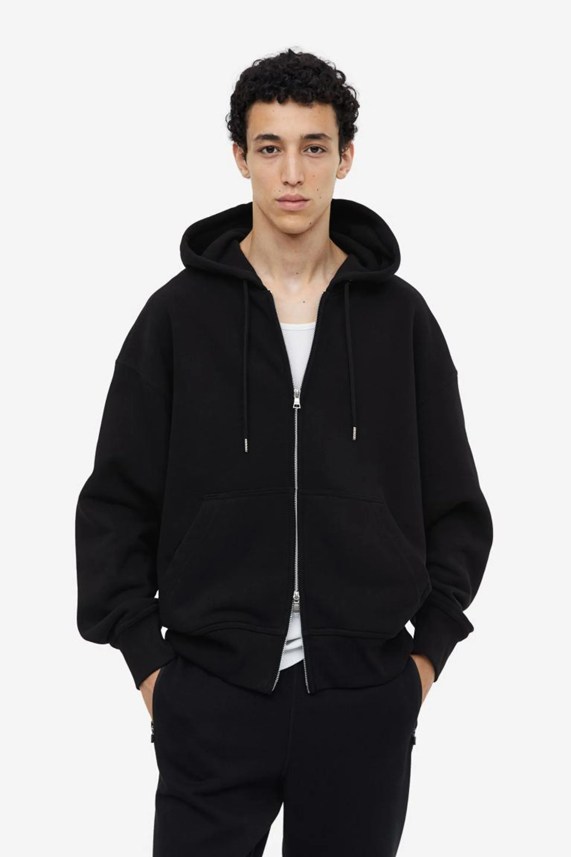 Oversized Fit Zip-through hoodie