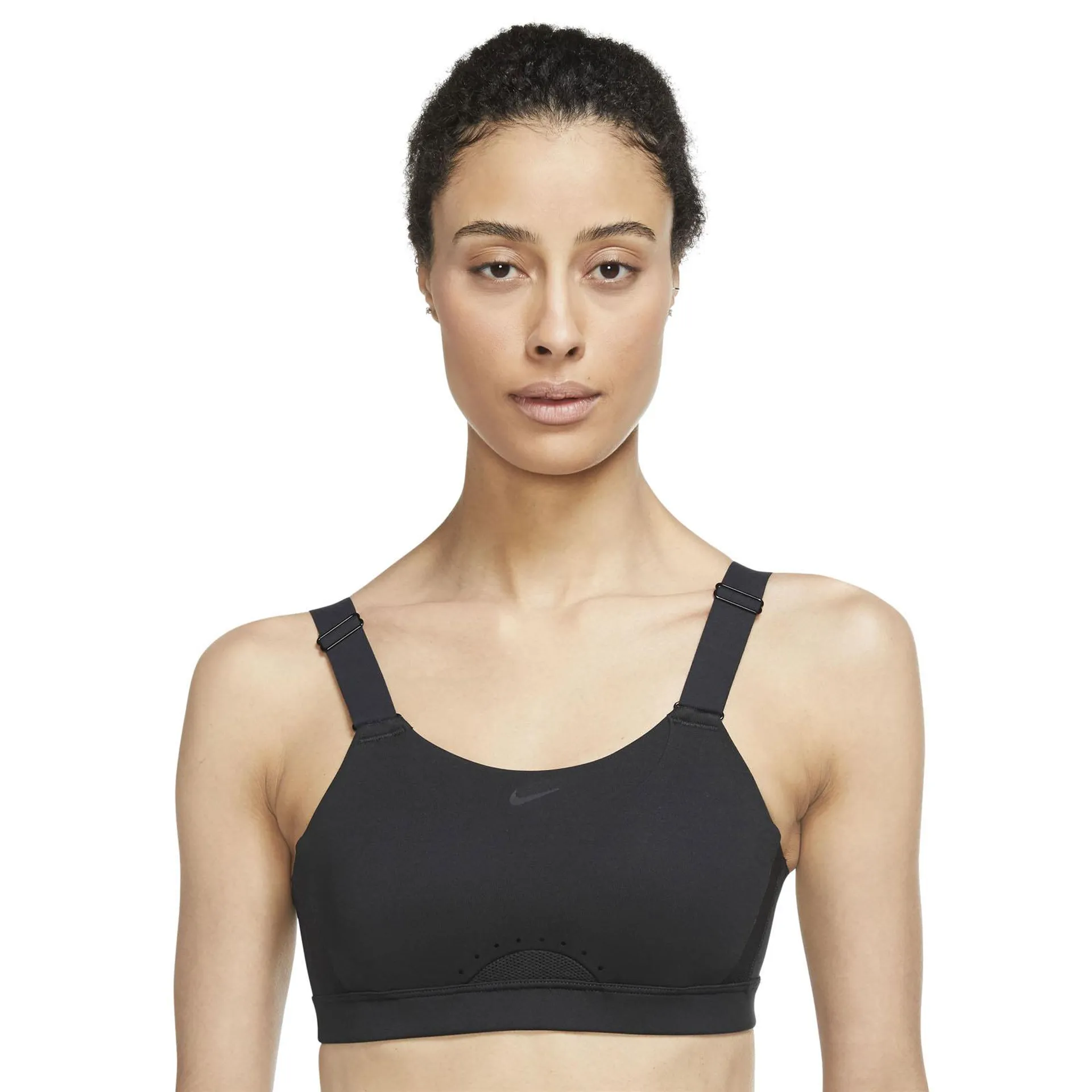 NIKE WMNS NK DF ALPHA HS BRA BLACK, BLACK