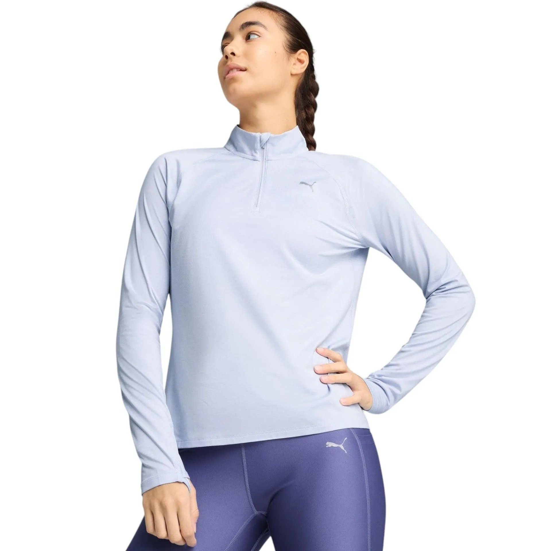 Puma RUN VELOCITY CLOUDSPUN Womens Half-Zip Long Sleeved Top
