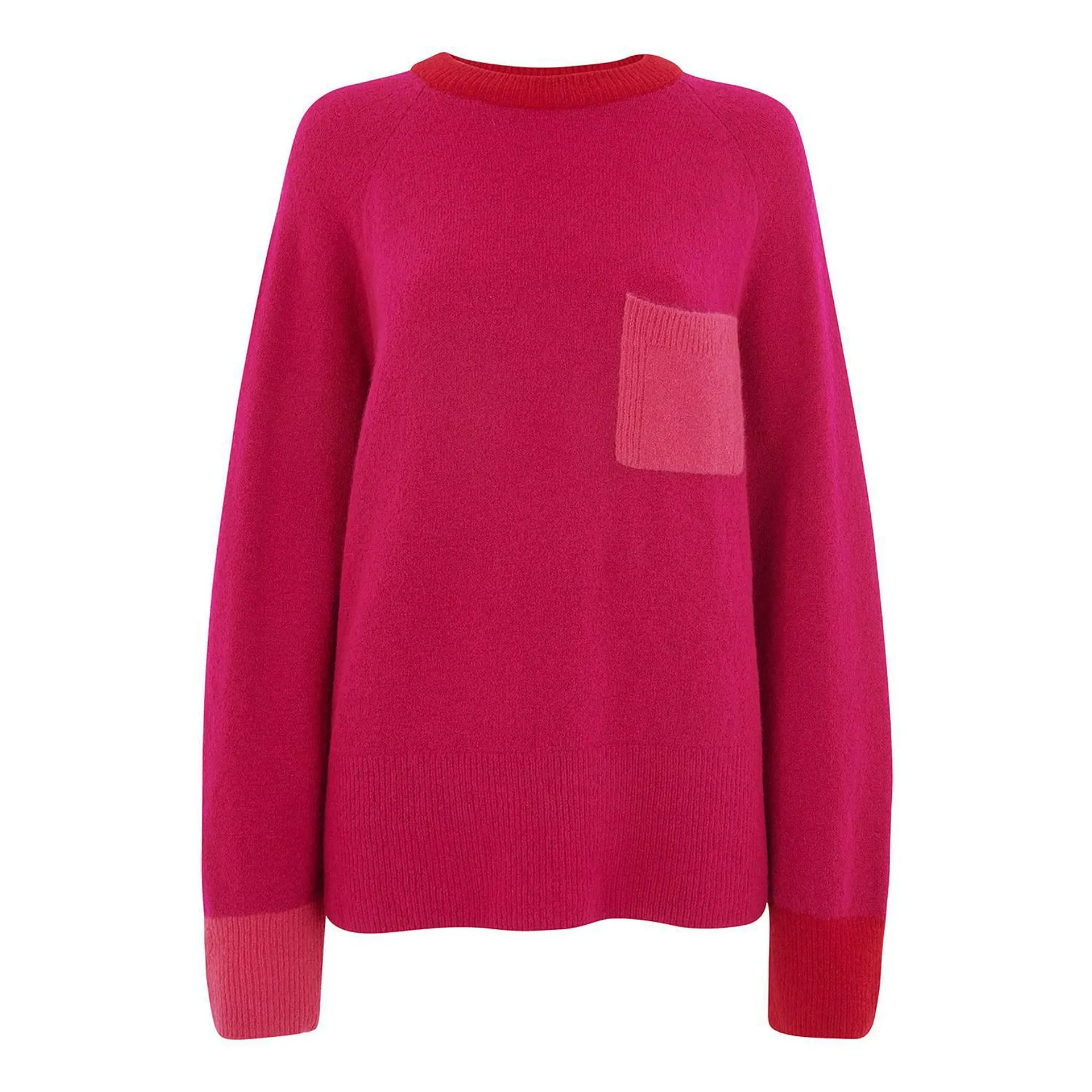 Colour Block Pocket Sweatshirt