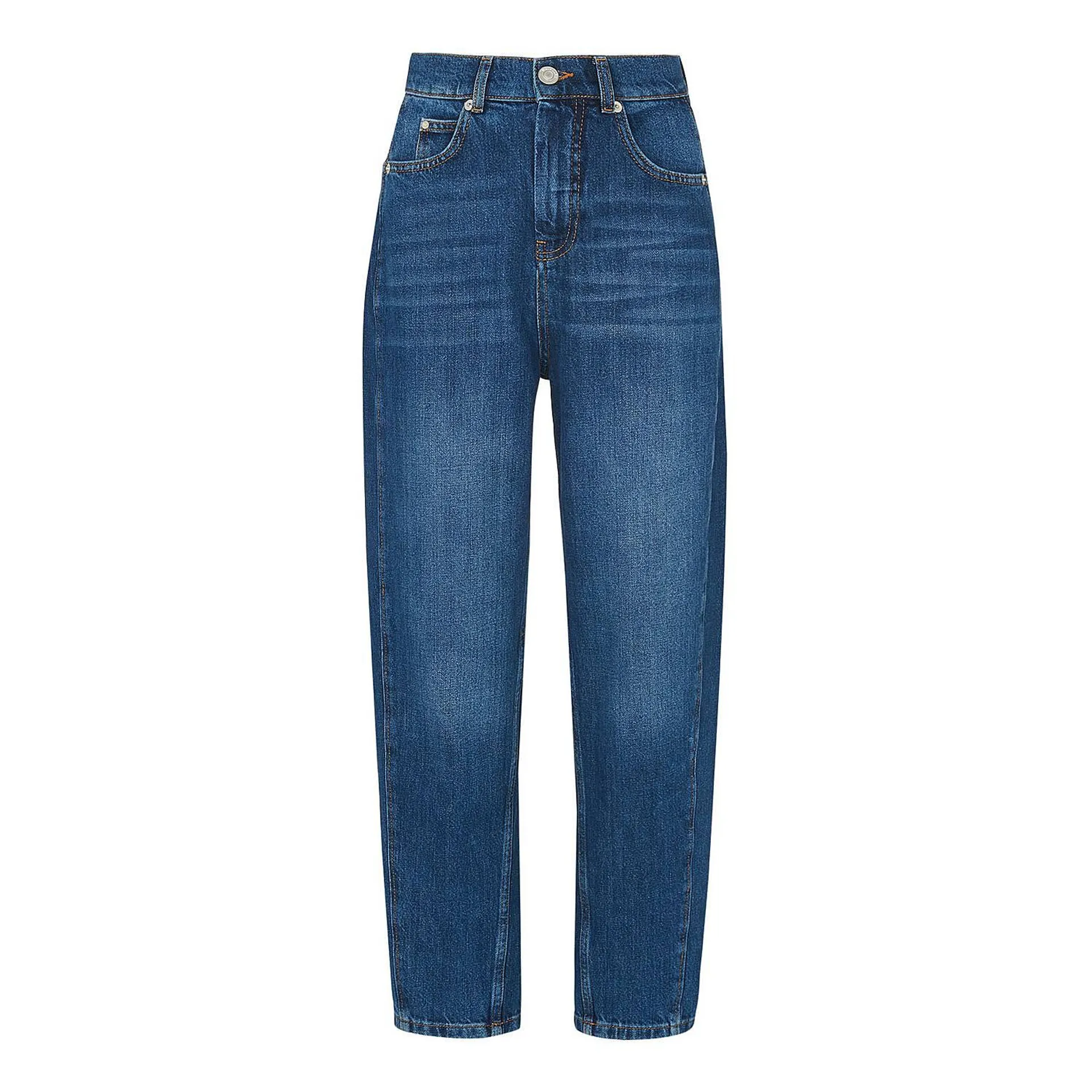 High Waist Barrel Leg Jean