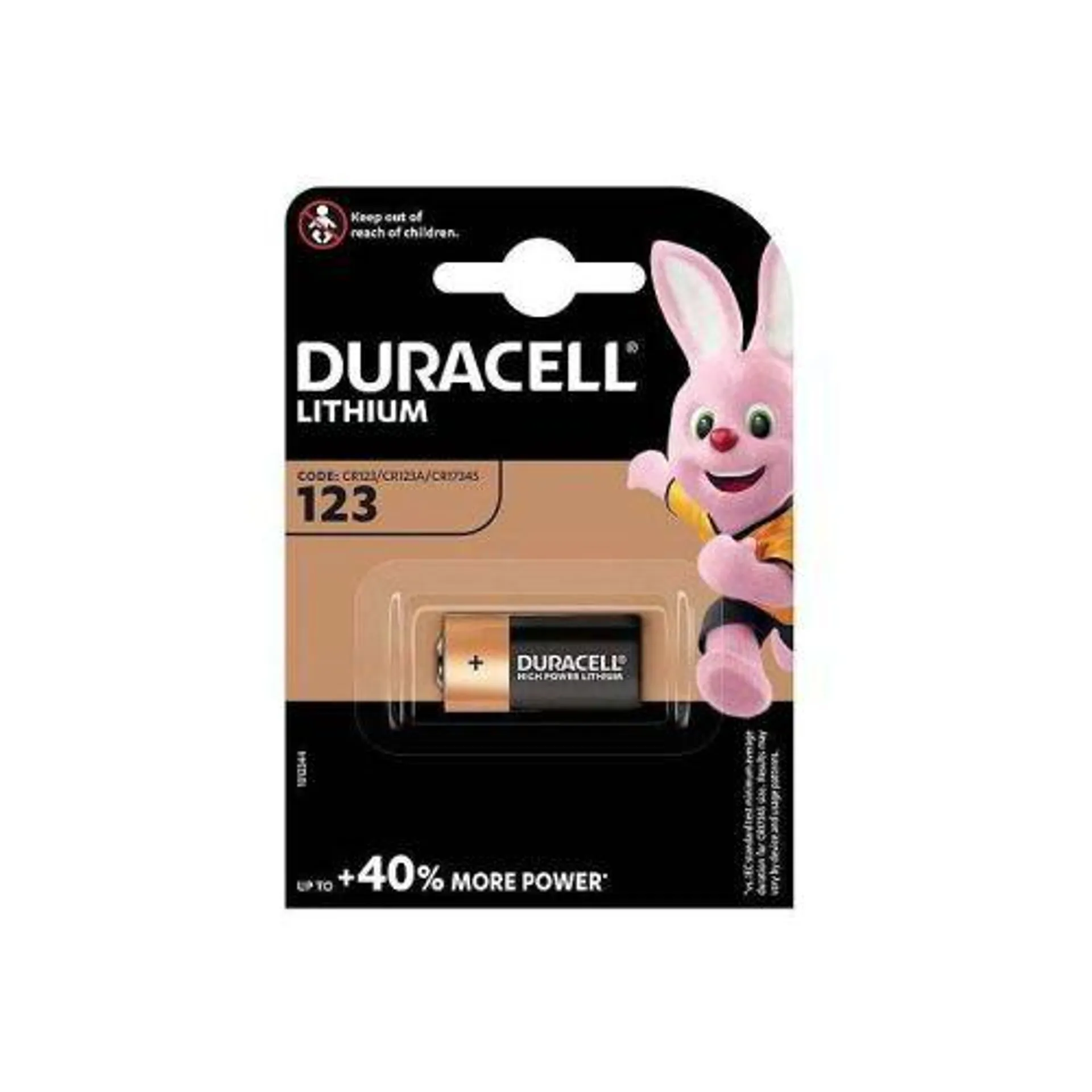 Duracell Lithium Battery CR123/CR123A