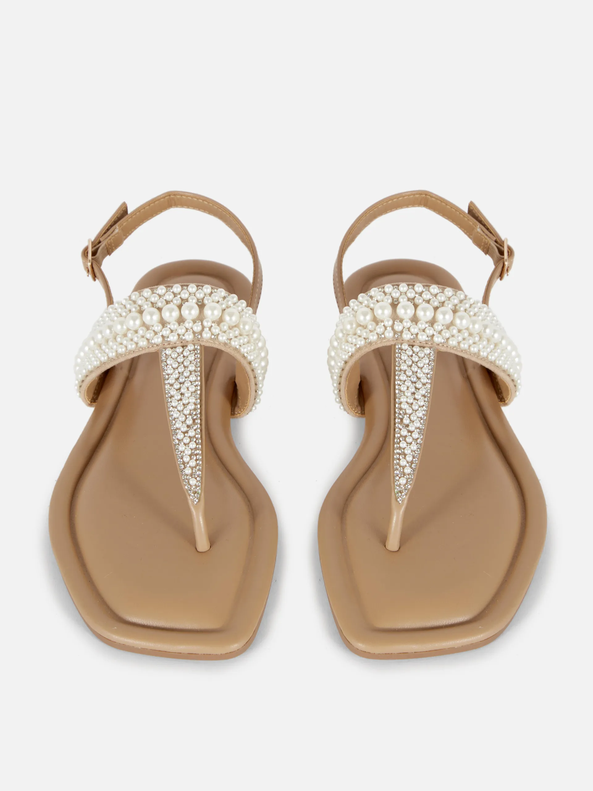 Embellished Toe Post Sandals