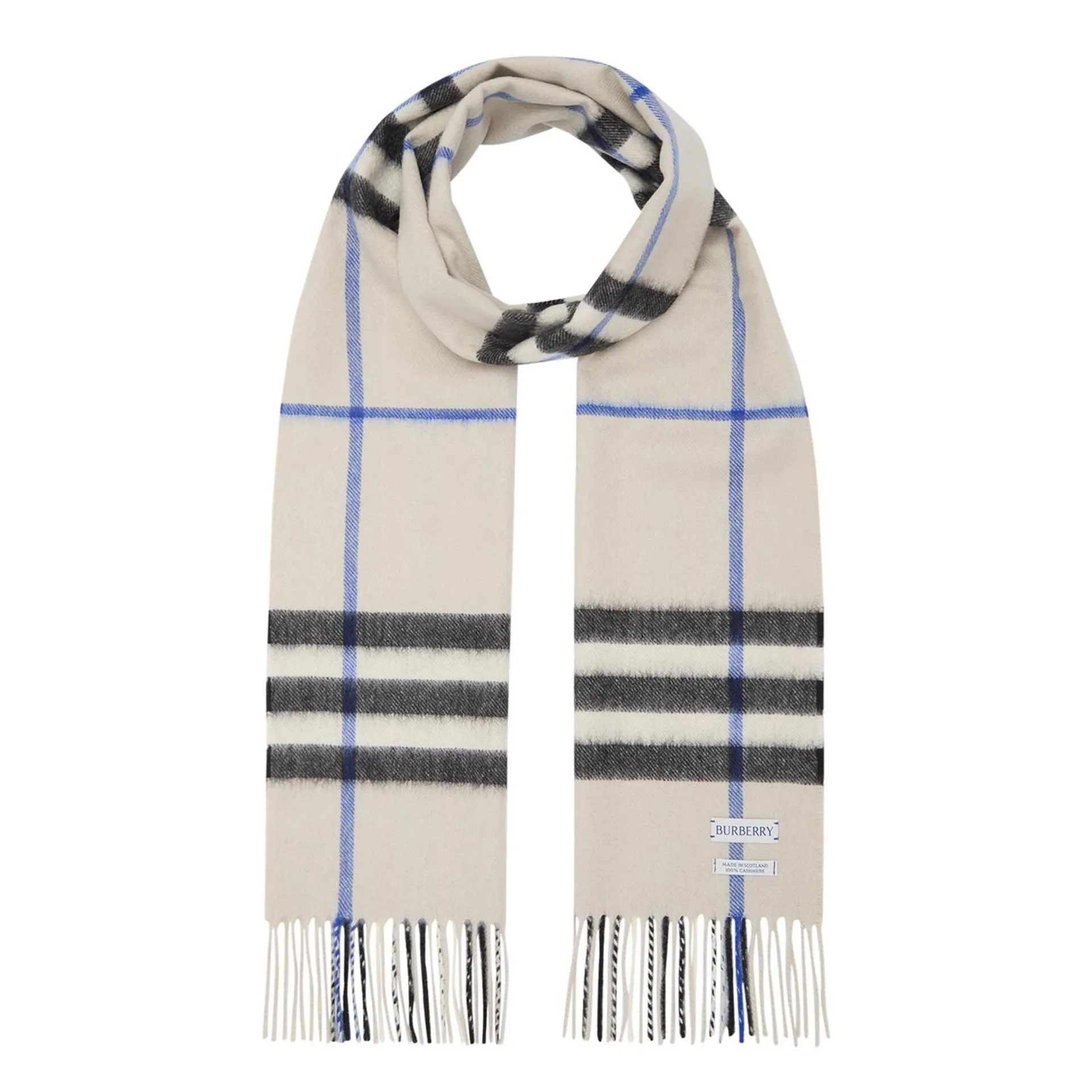 Check Cashmere Scarf