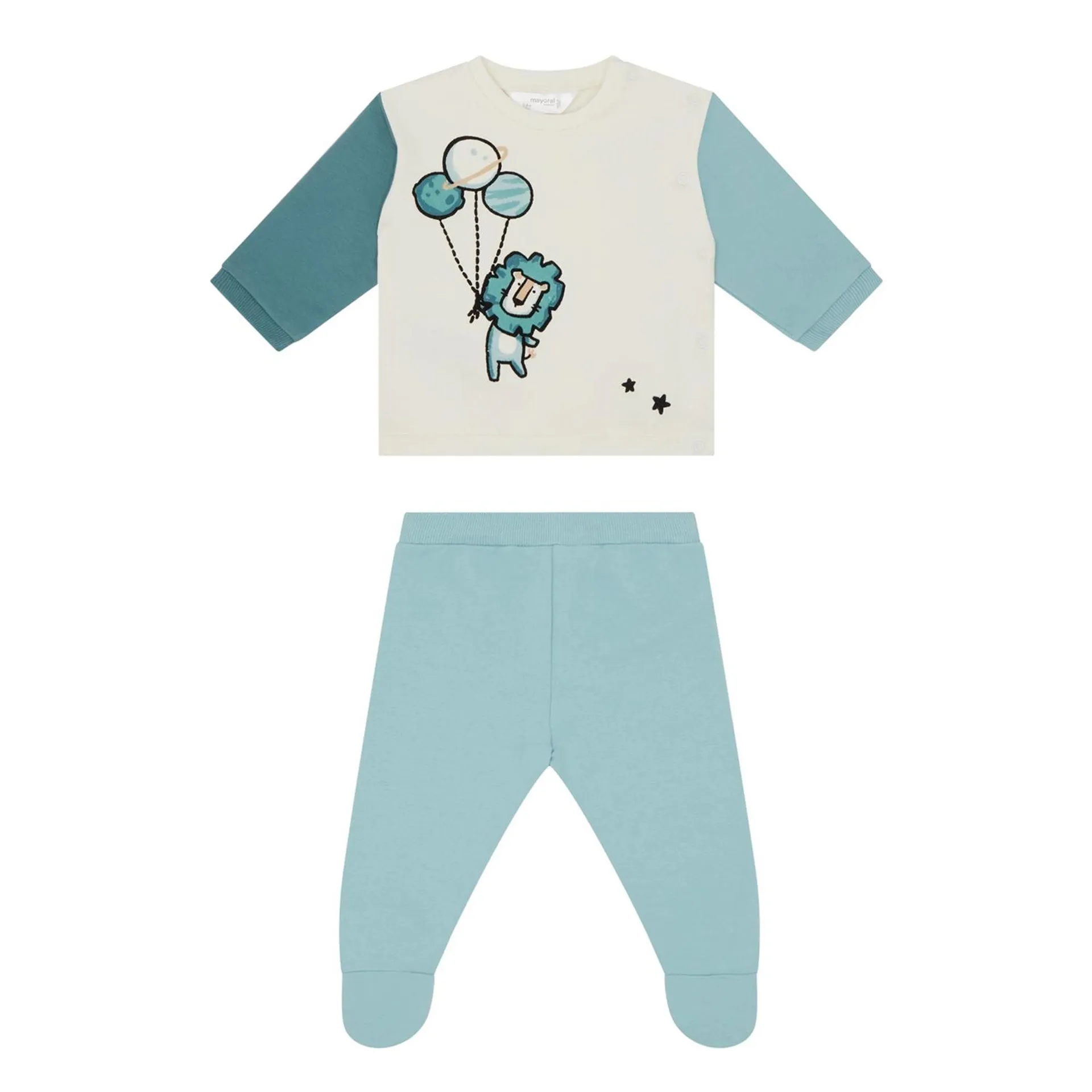 Two-Piece Lion Balloon Top and Bottoms Set