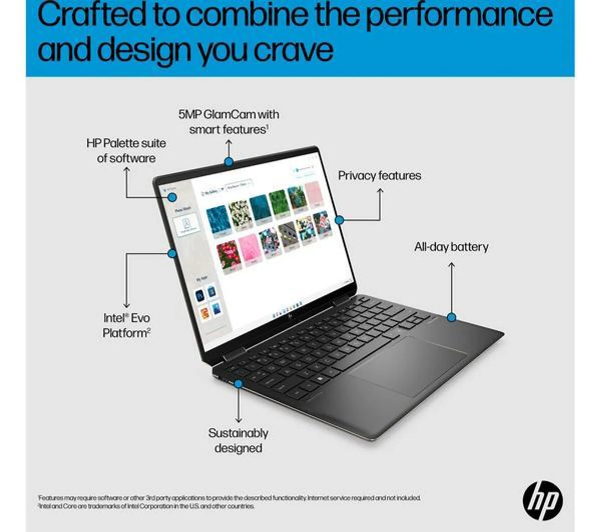 HP Spectre x360 14-ef2502na 13.5" 2 in 1 Laptop - Intel® Core™ i5, 512 GB SSD, Black