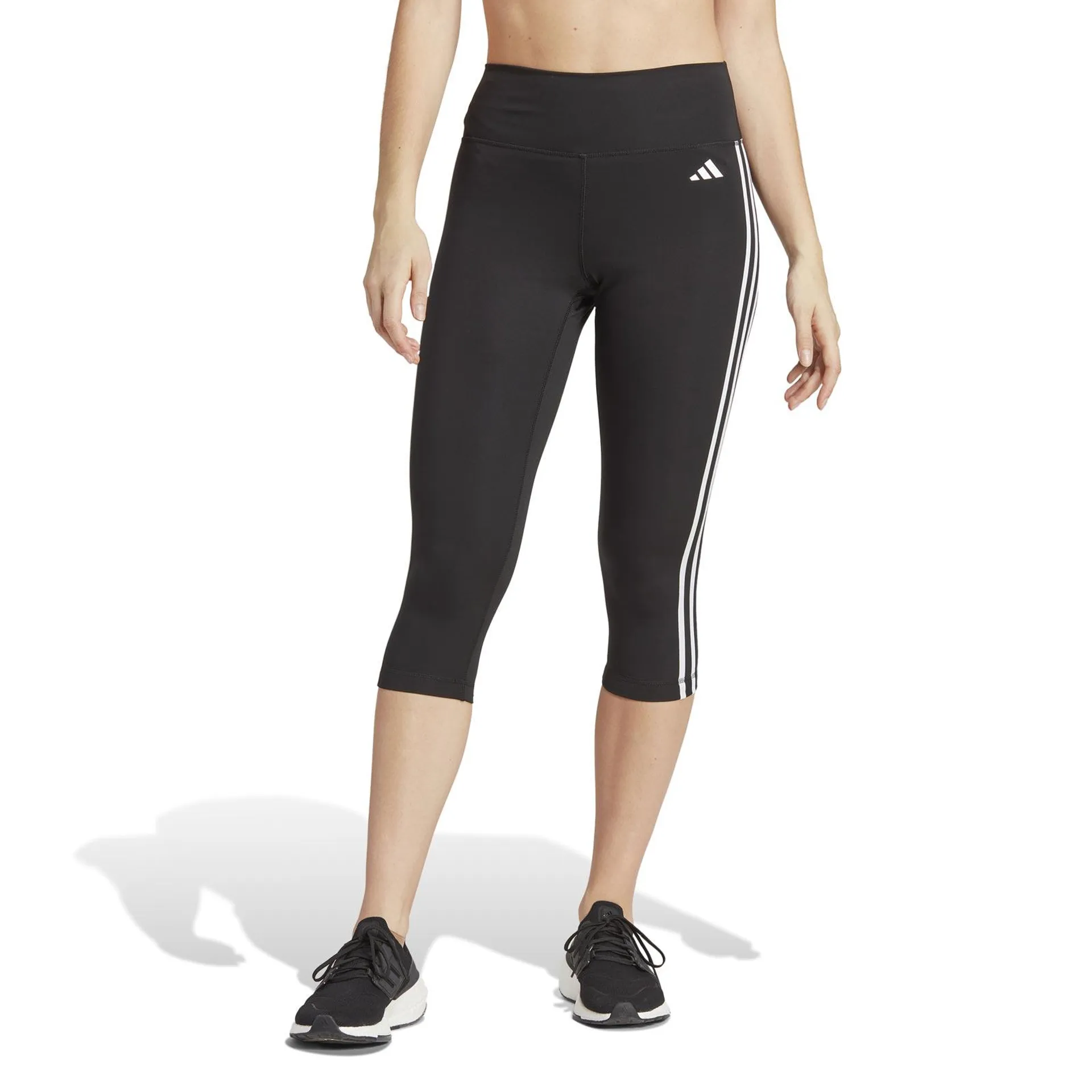 adidas Train Essentials 3-Stripes Womens High-Waisted 3/4 Leggings