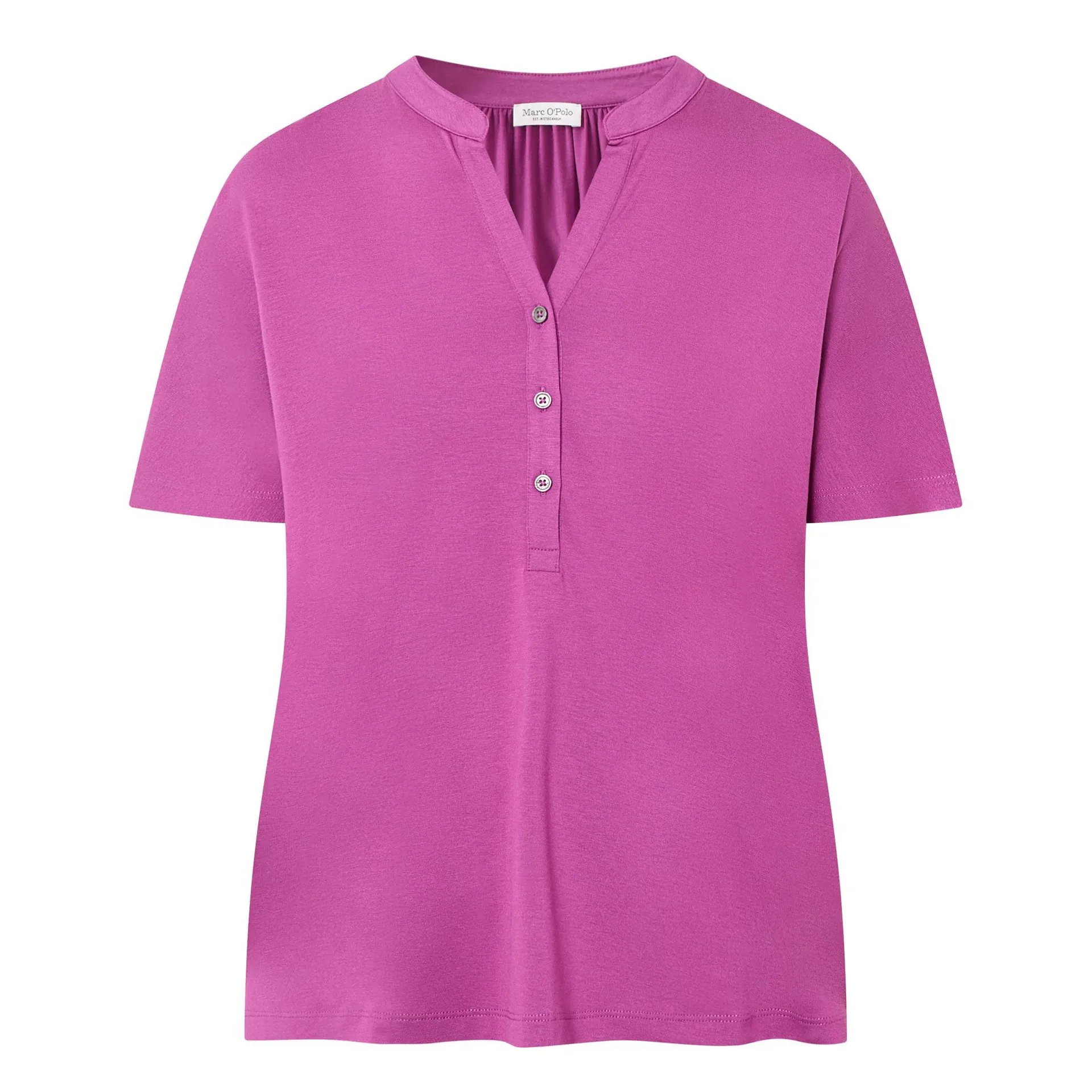 Relaxed Half-Buttoned Blouse