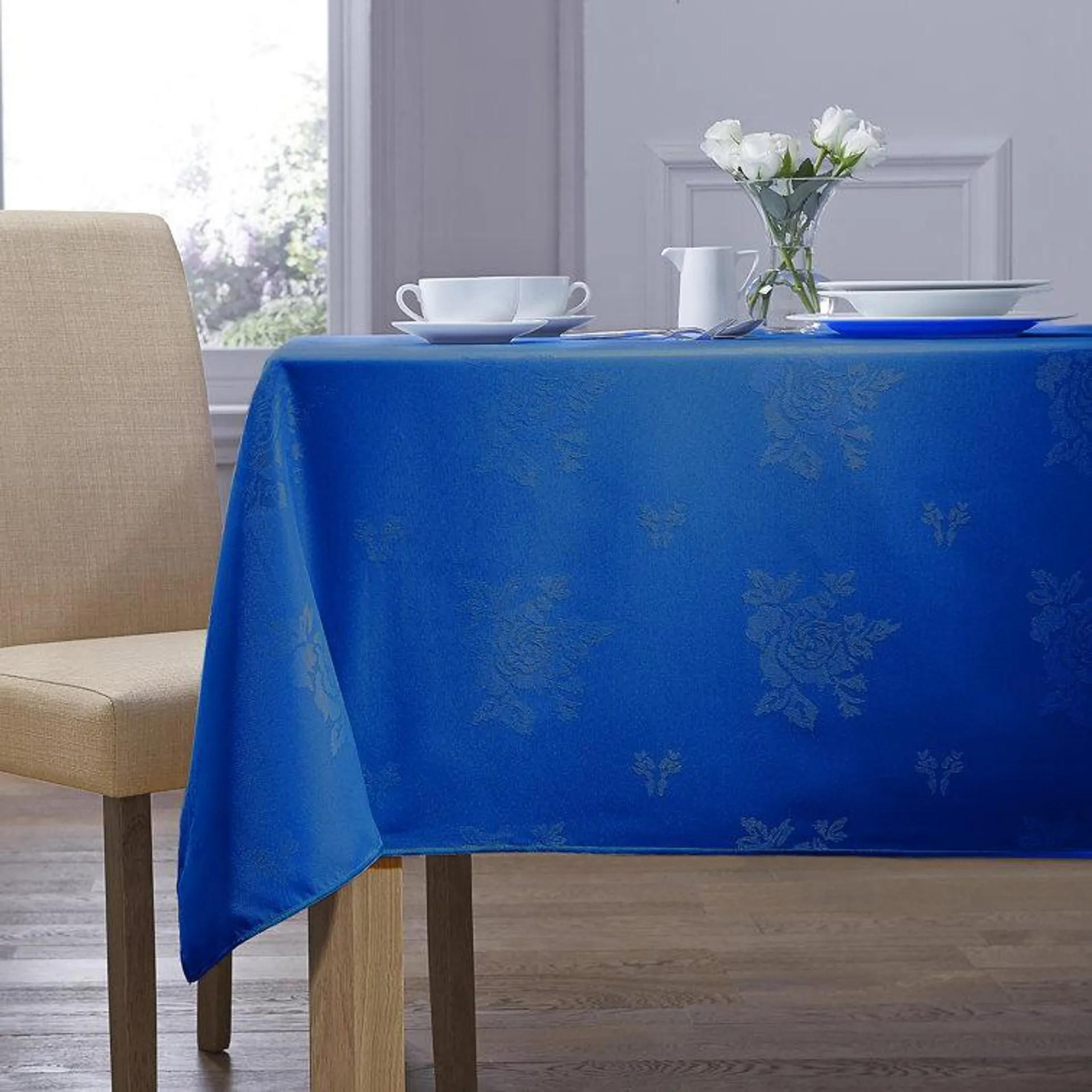 Allgood Square Floral Polyester Tablecloth
