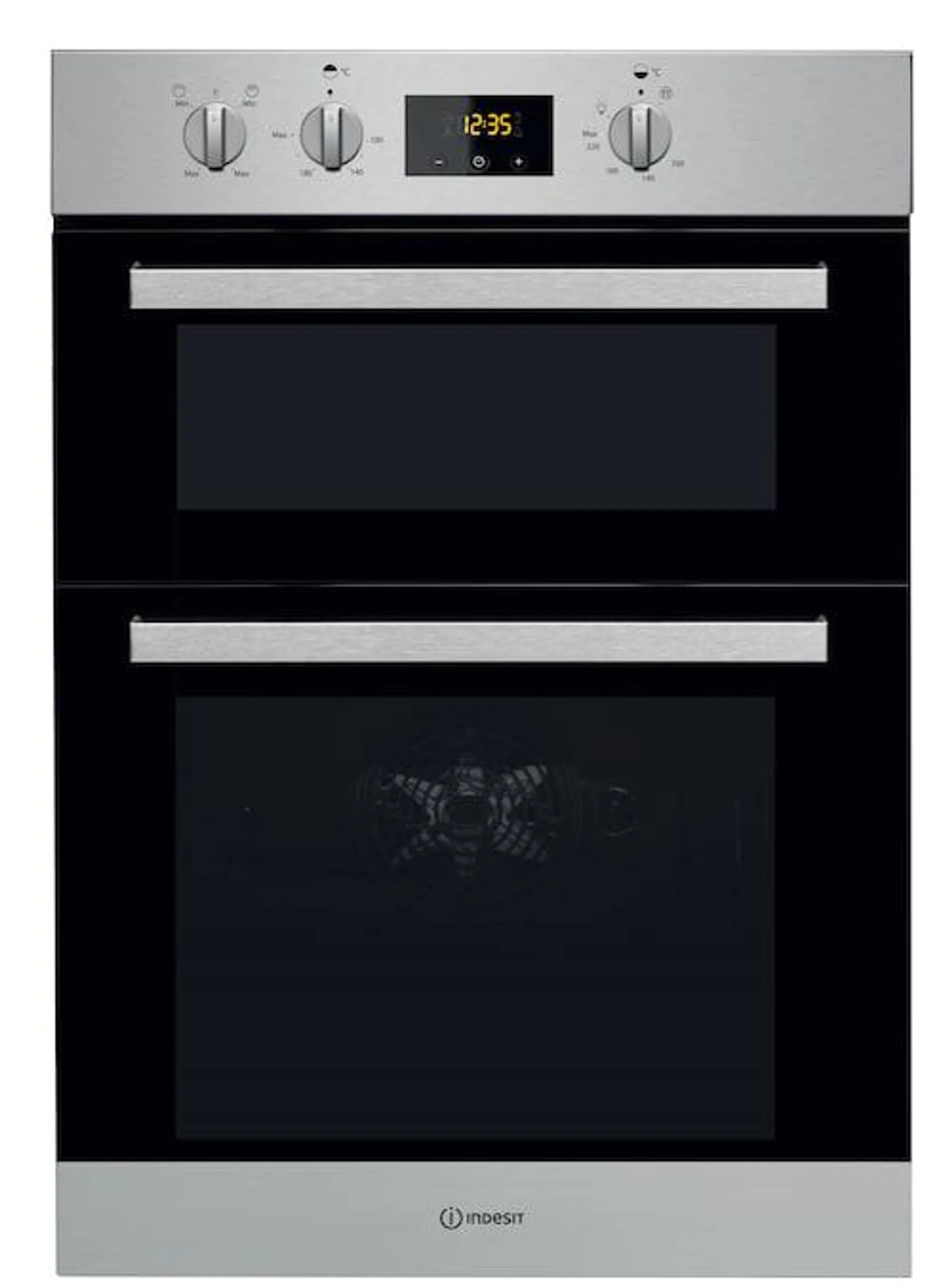 Indesit Aria Built-In Electric Double Oven – Stainless Steel