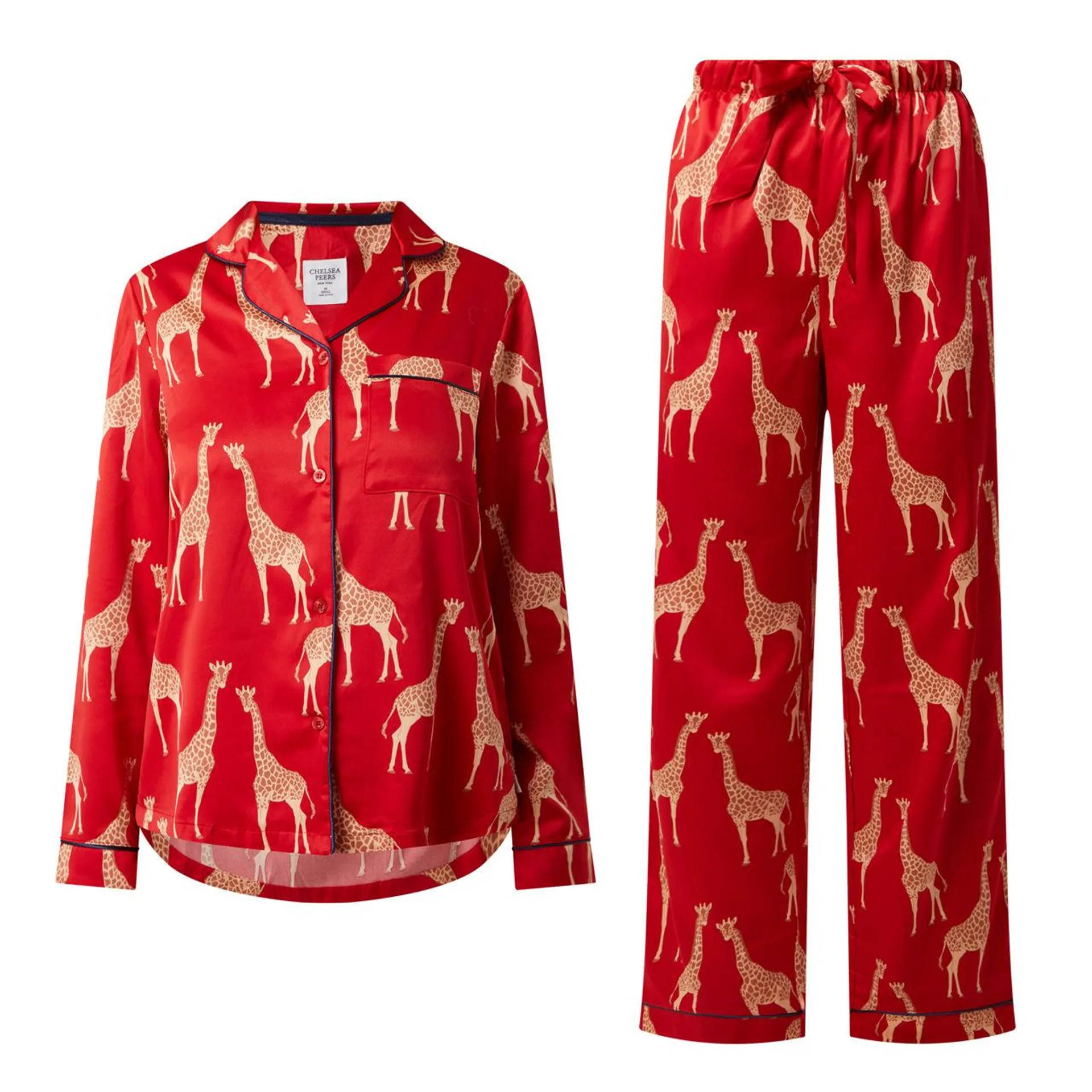 CHELSEA PEERS Giraffe Satin Pyjama Set €69.00