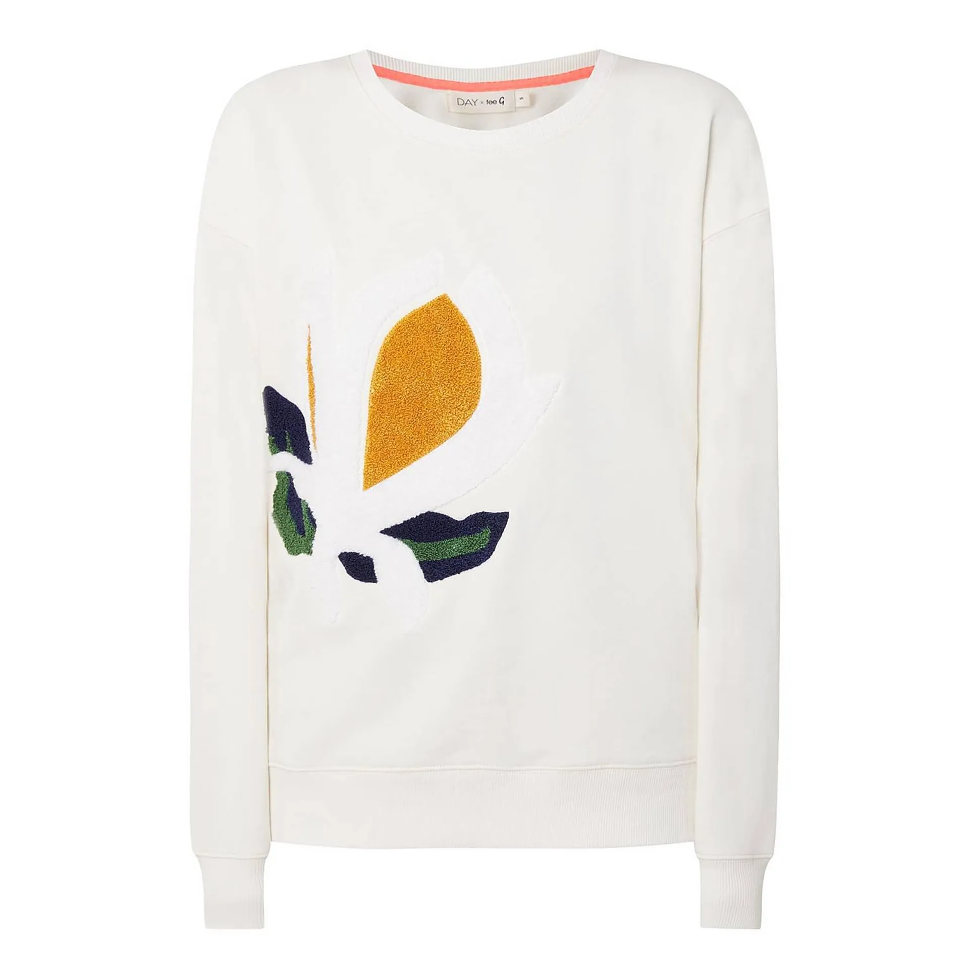 Le Fleur Textured Crew Neck Sweatshirt